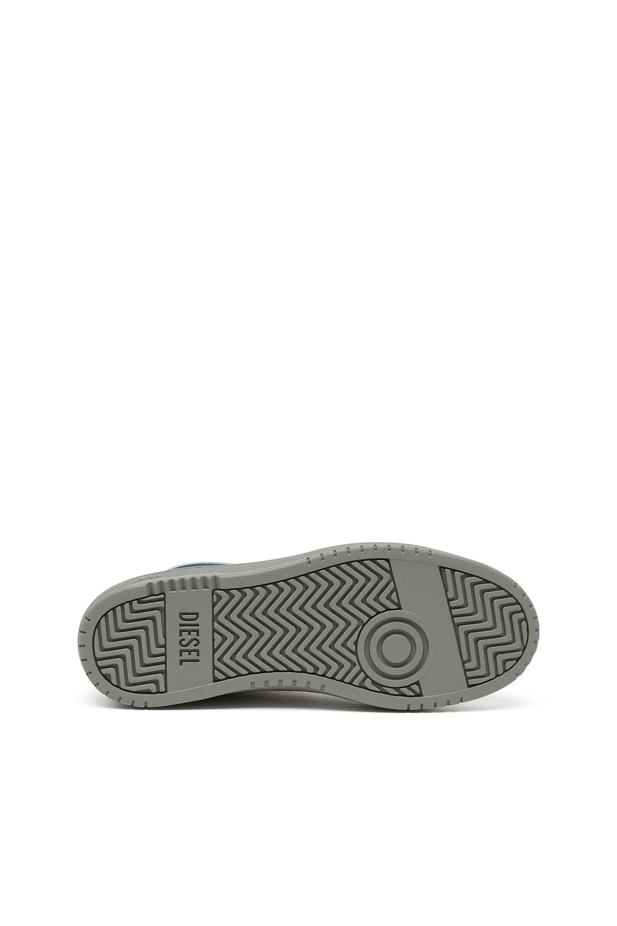 Diesel - S-OVAL SKATE LOW, S-Oval Skate-Sneakers en cuir avec empiècements en tissu Homme in Gris - 5