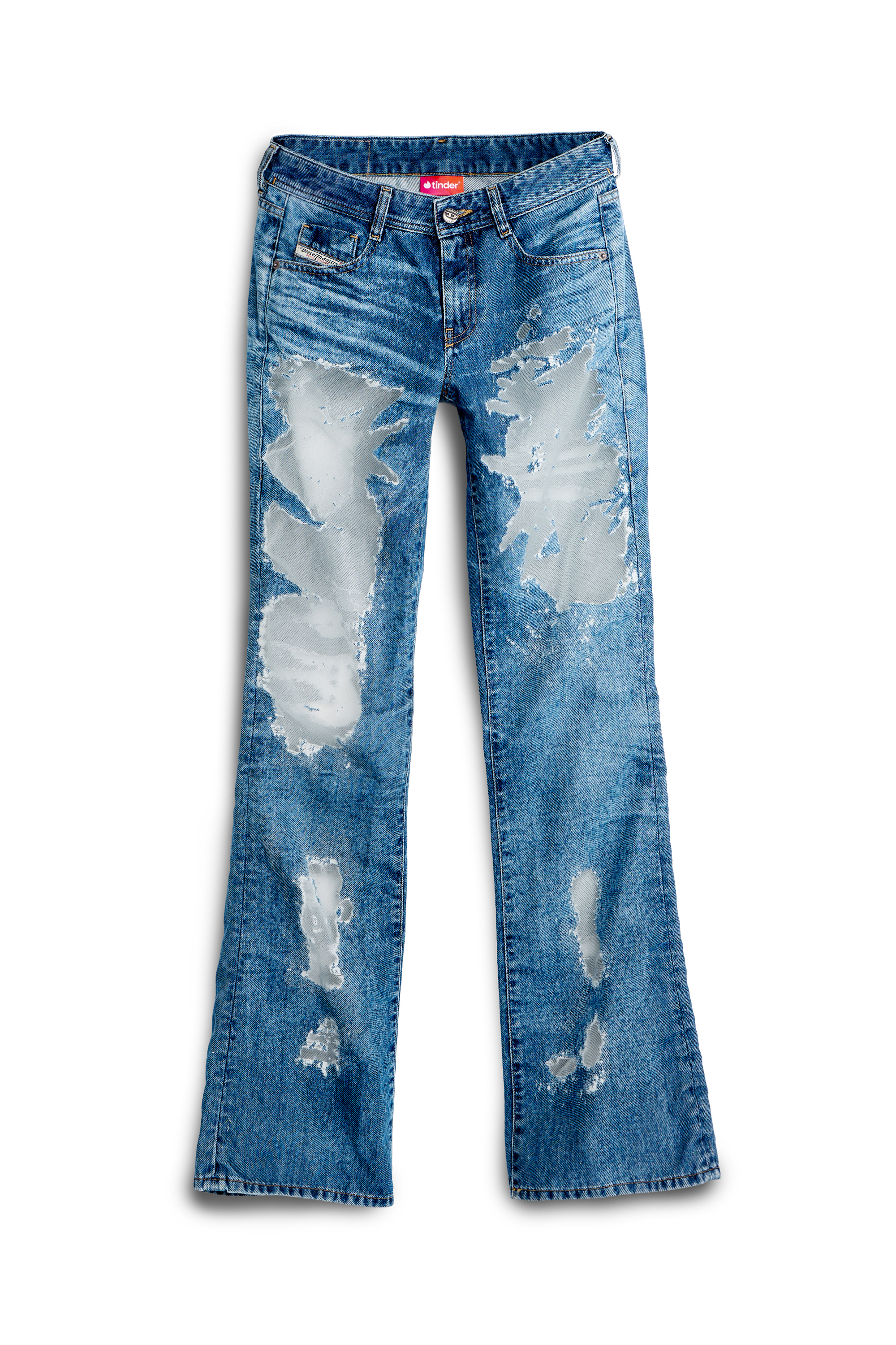 Diesel - Bootcut Jeans 1969 D-Ebbey 068ZH Femme, Bleu moyen - Image 4