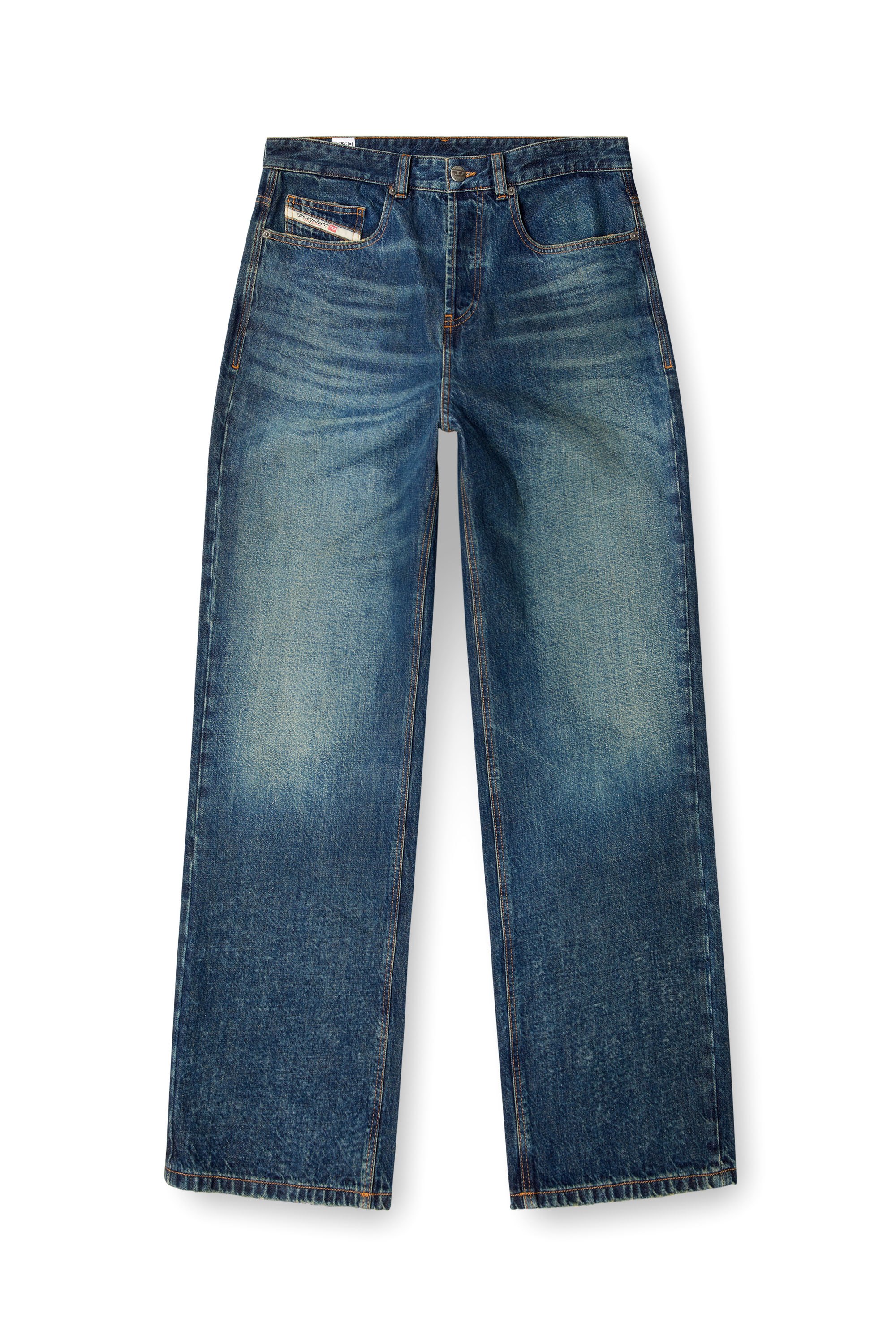 Diesel - Relaxed Jeans 2001 D-Macro 0ABDJ Homme, Bleu moyen - Image 3