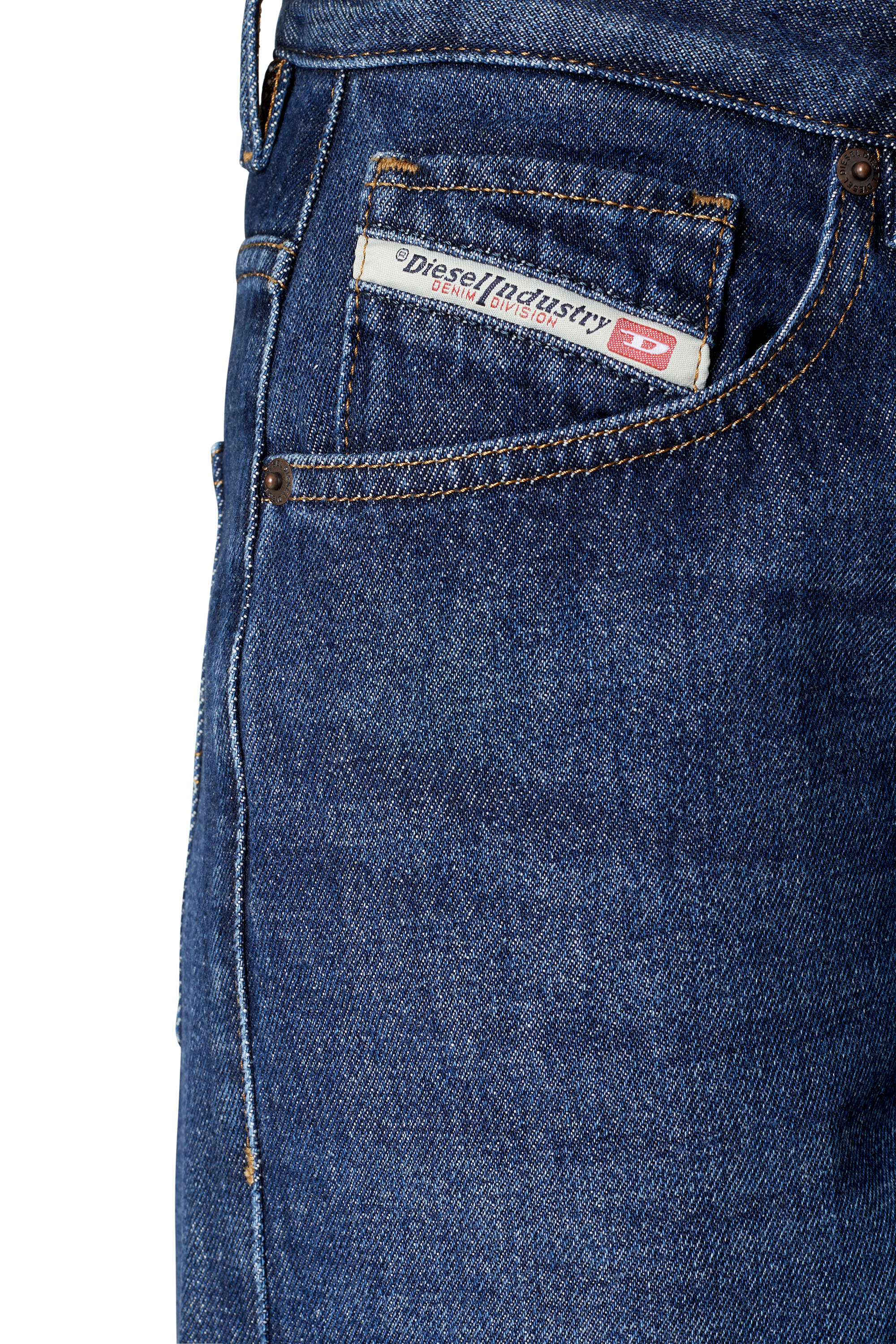 Diesel - Straight Jeans 1999 D-Reggy 09C03, Bleu Foncé - Image 3