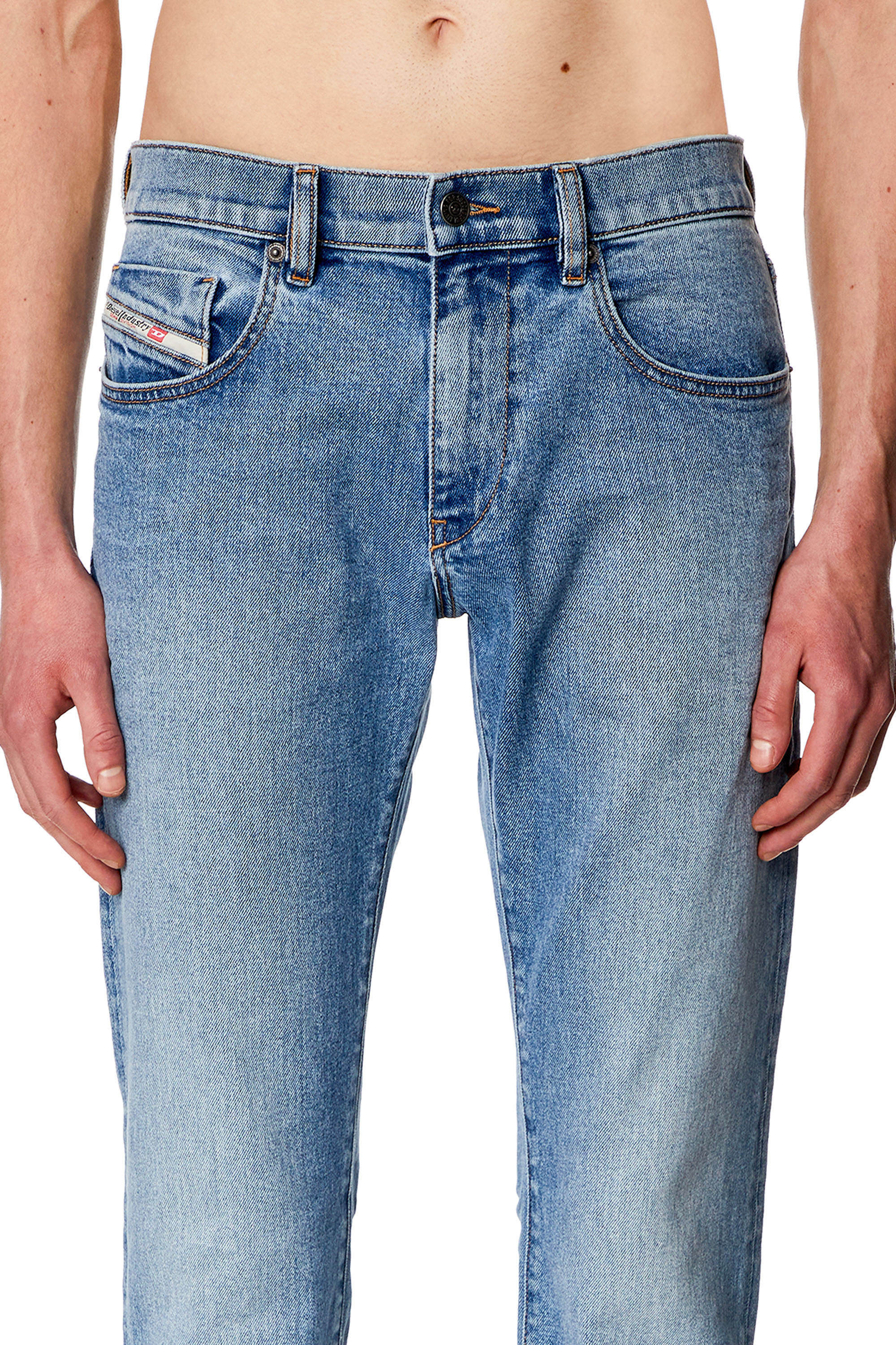 Diesel - Slim Jeans 2019 D-Strukt 0CLAF, Bleu Clair - Image 3