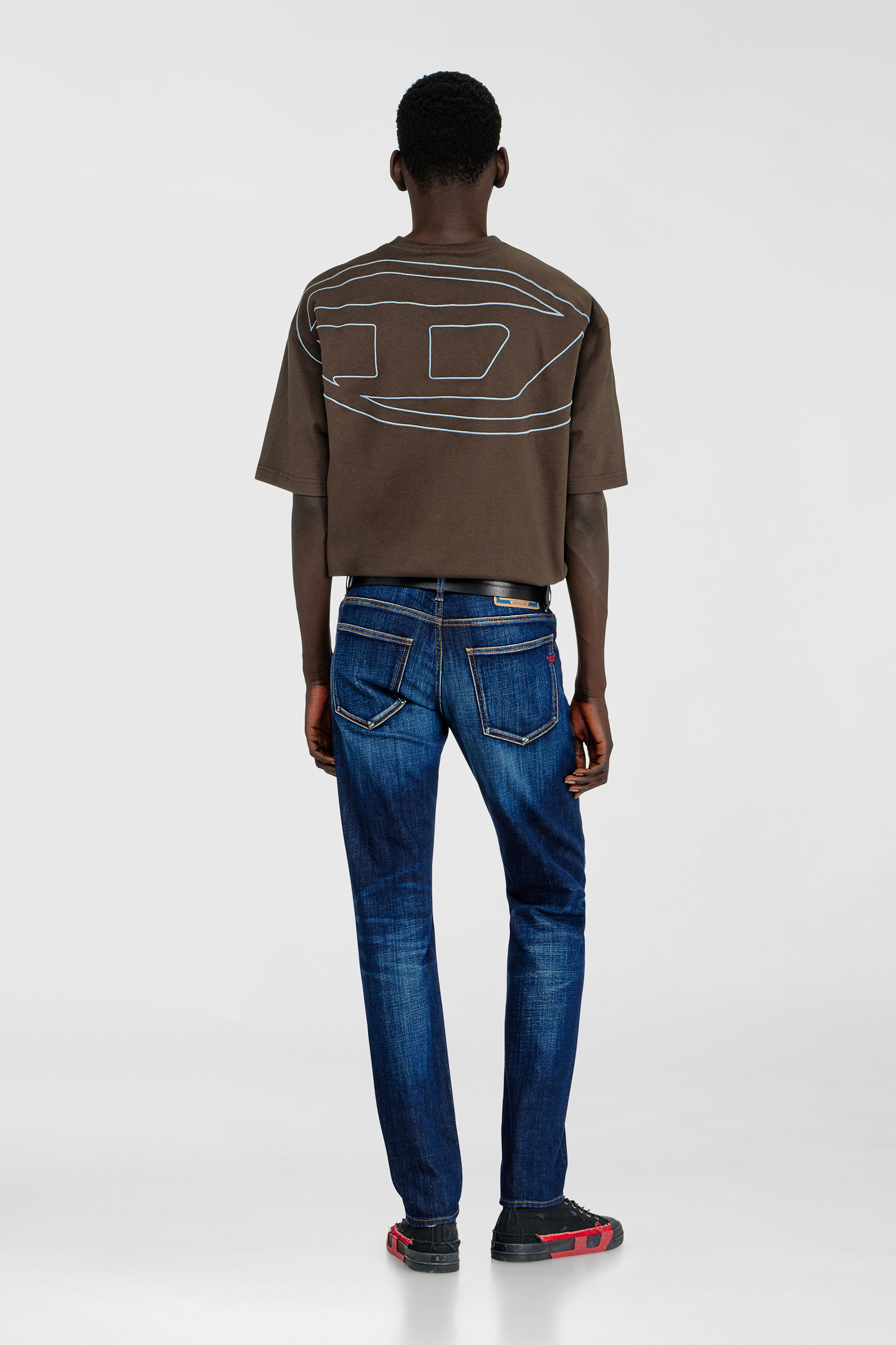 Diesel - Slim Jeans 2019 D-Strukt 09L61 Homme, Bleu moyen - Image 3