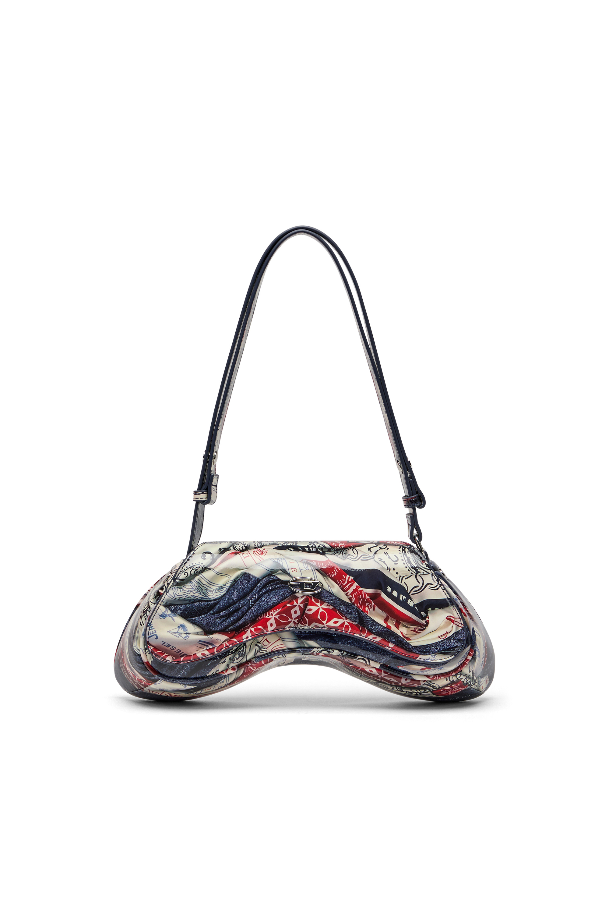 Diesel - PLAY CROSSBODY, Play-Sac à bandoulière en PU glossy imprimé Femme in Polychrome - 1