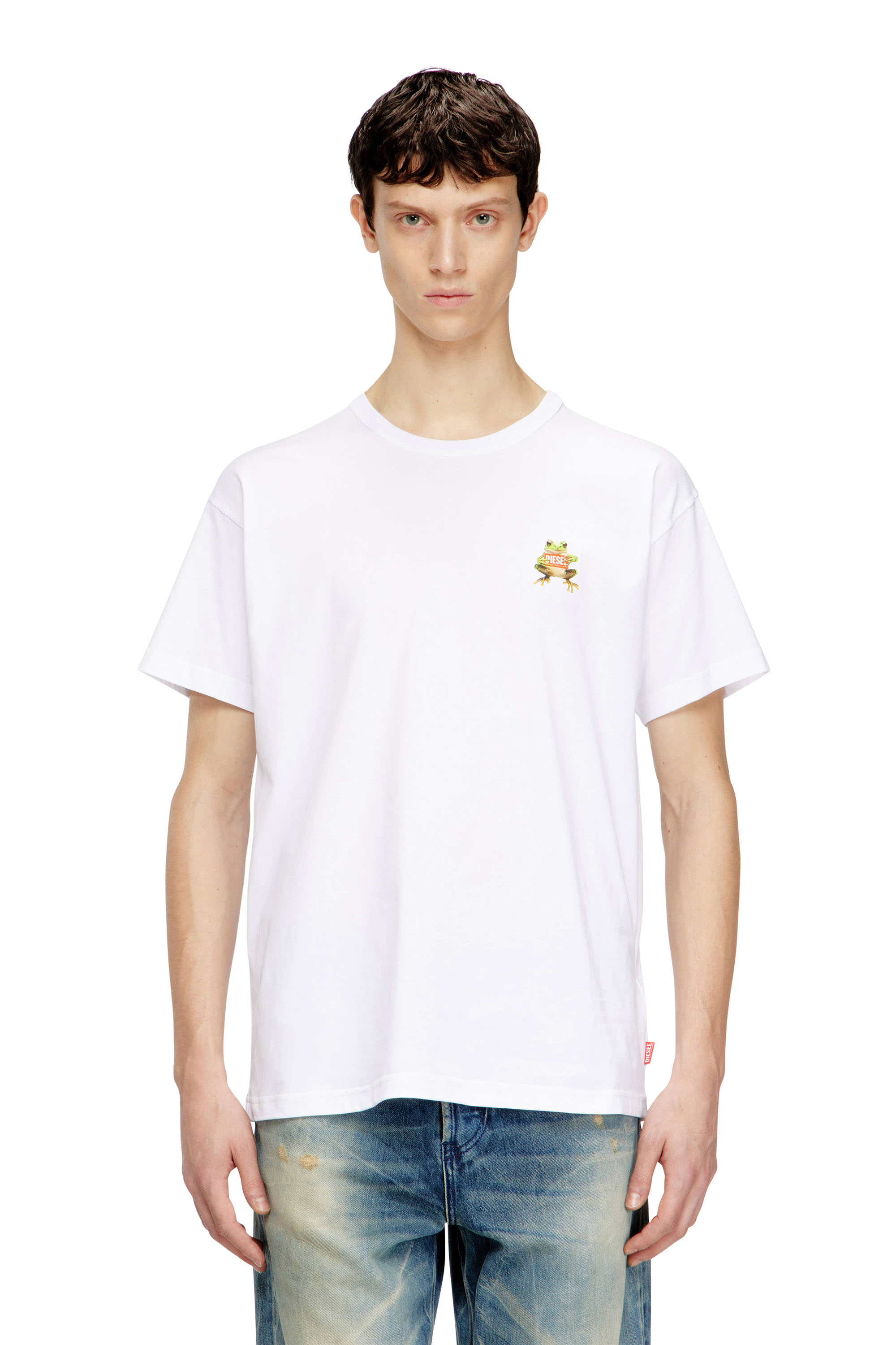 Diesel - T-NORM-FROG, T-shirt avec imprim&eacute; grenouille et logo Homme in ToBeDefined - 1