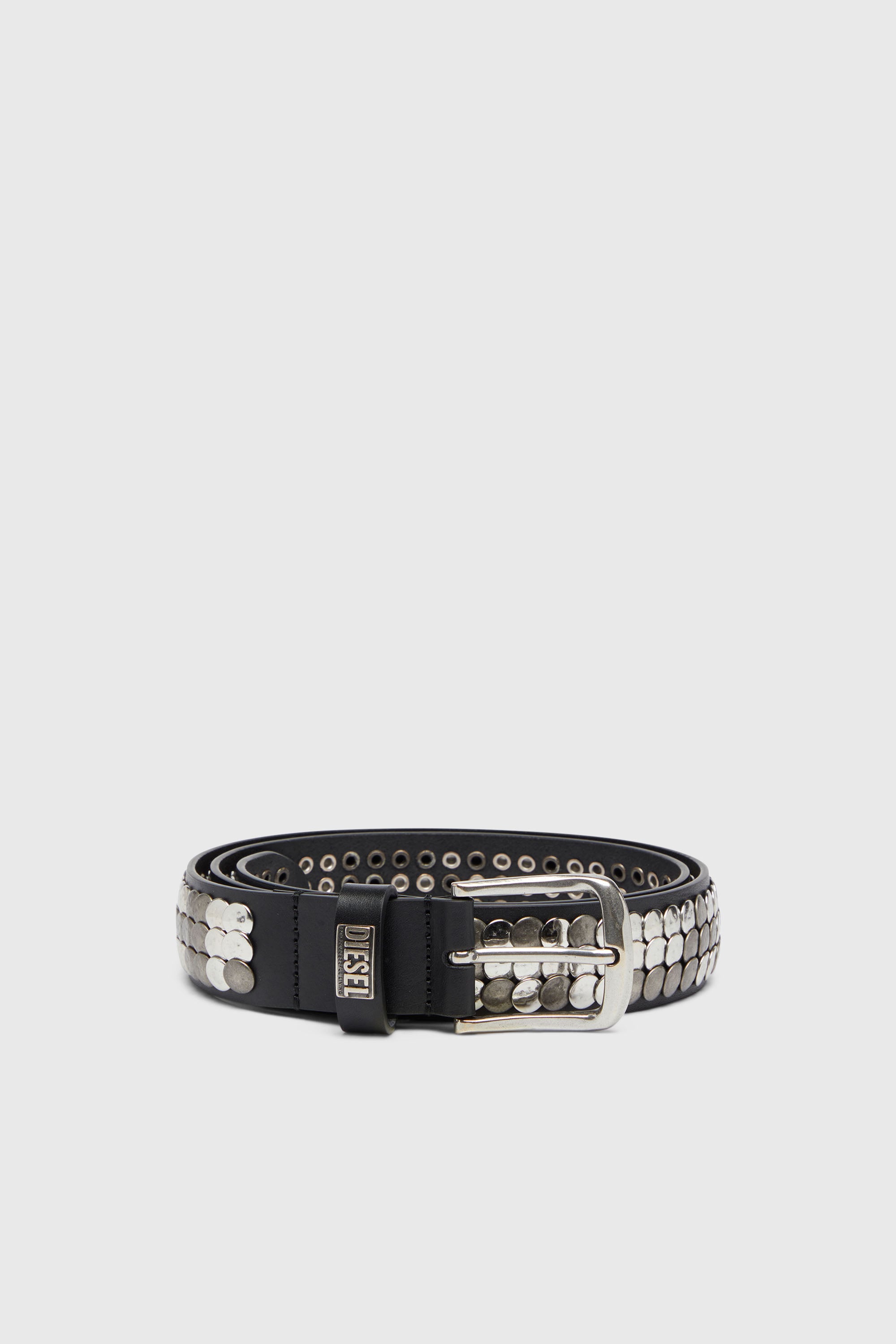 Ceinture 4 cm cm avec clous all-over