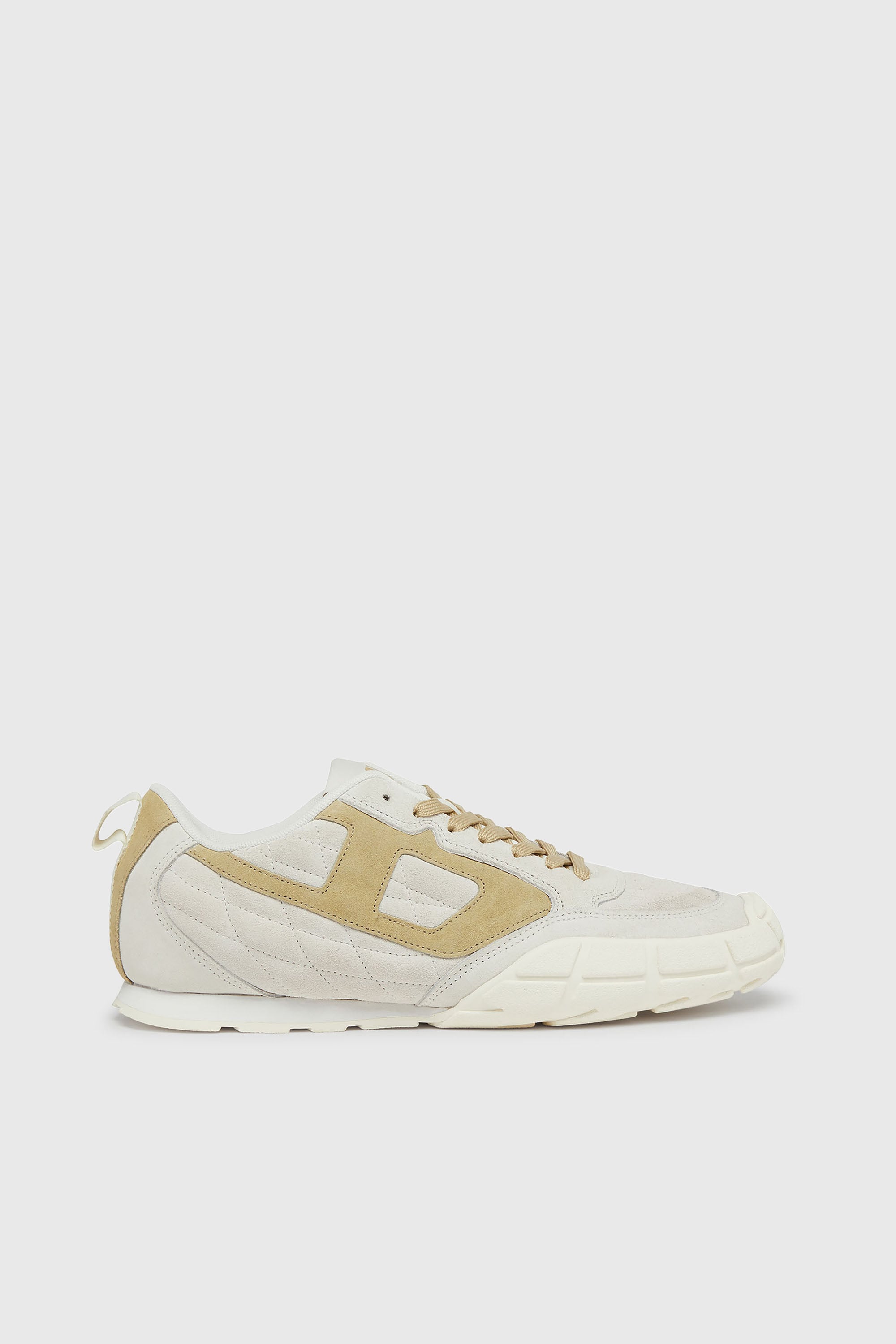 Diesel - S-PAGODHA LOW W, S-Pagodha-Baskets en daim matelass&eacute;es Femme in Blanc - 1