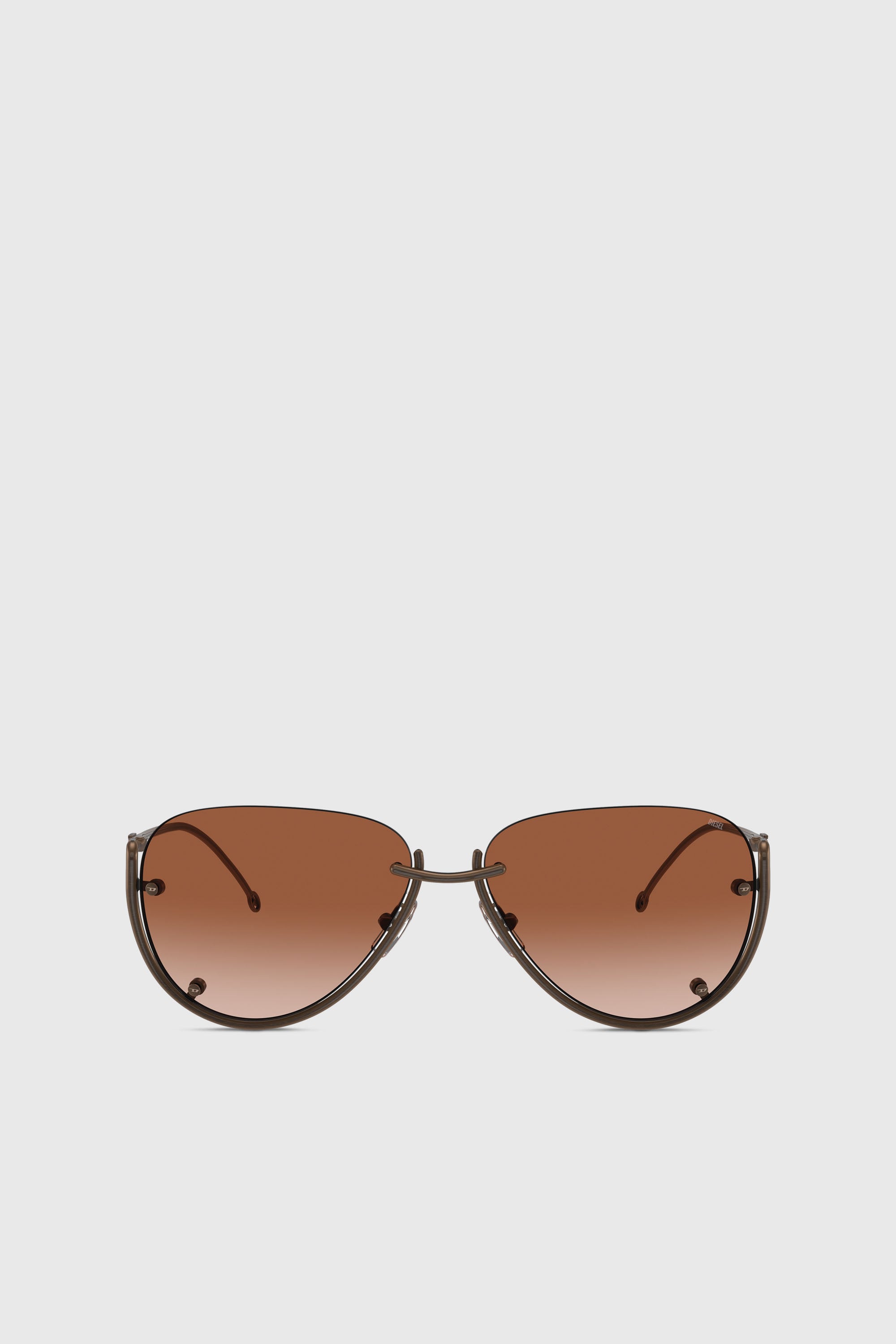 Diesel - 0DL1003, Unisex's Pilot model sunglasses in Bronze - 1