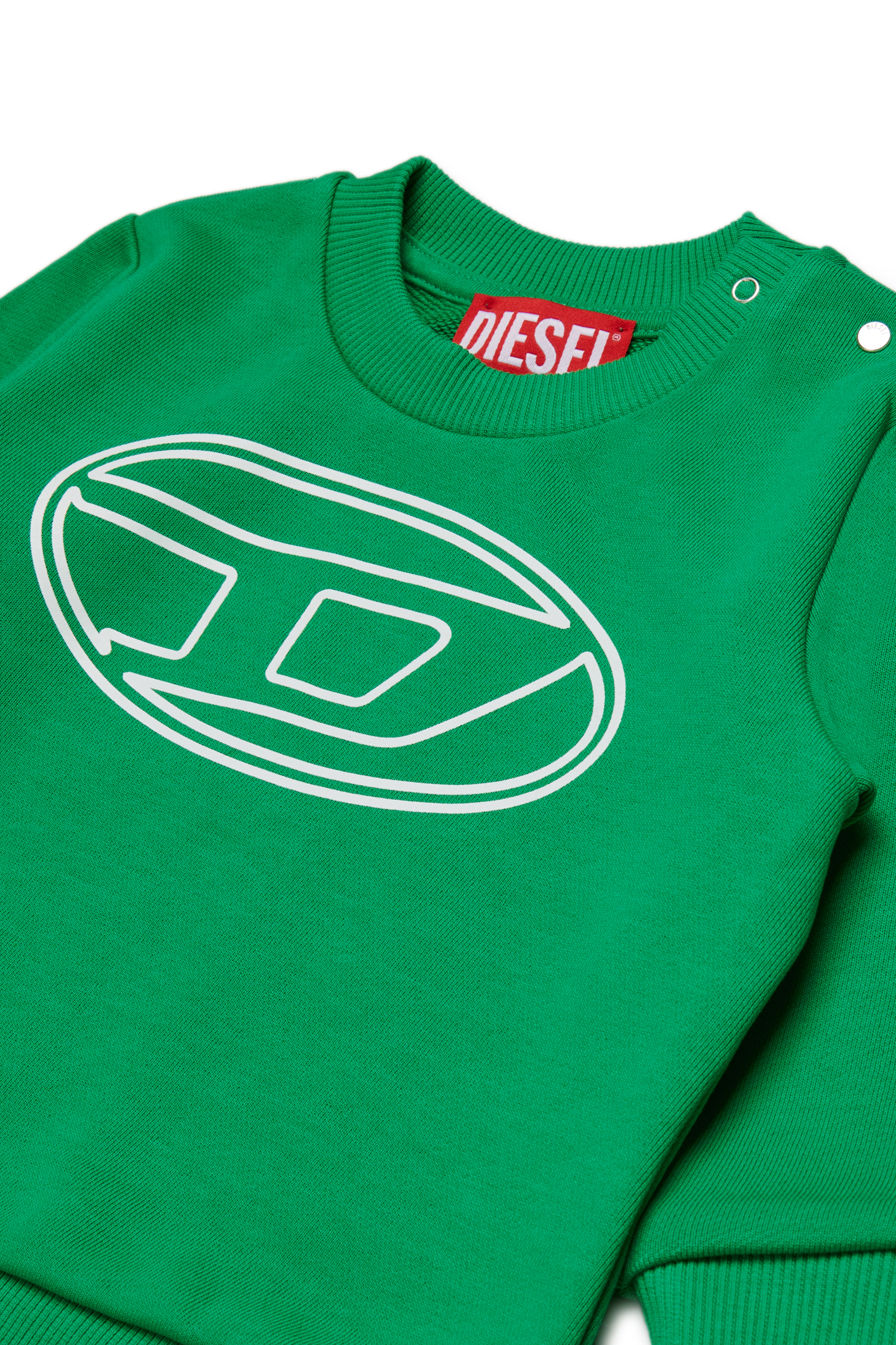 Diesel - STIMOTYB, Unisex's Cotton sweatshirt with logo in Green - 3