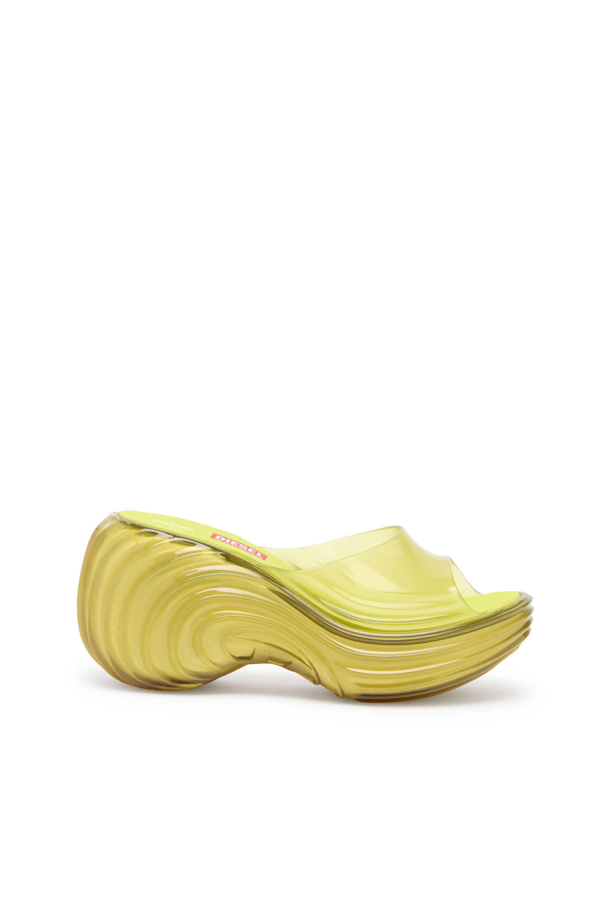 Diesel - MELISSA QUANTUM PLATFORM, Mule &agrave; plateforme en Melflex&reg; Femme in Jaune - 1
