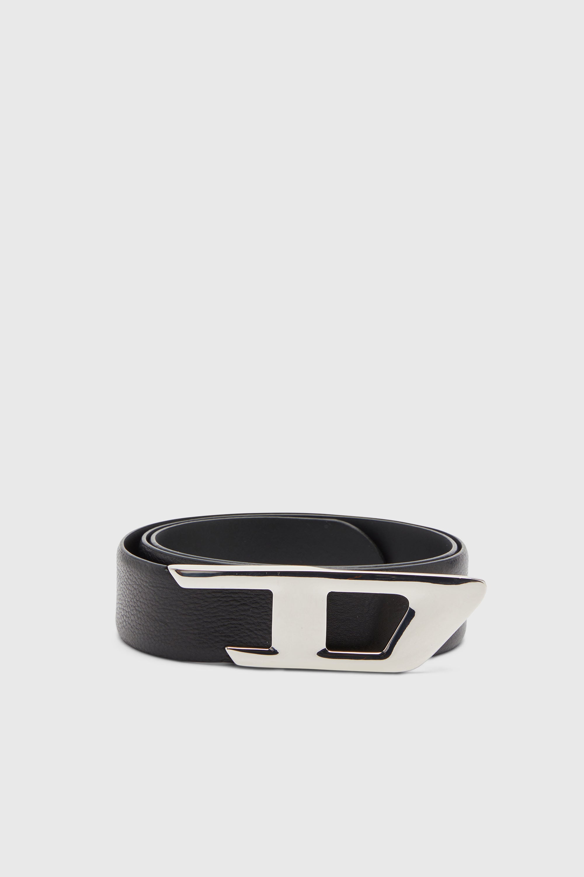 Diesel - B-D LOGO 2.0 40, Ceinture 4 cm en cuir avec boucle D Mixte in Noir - 1