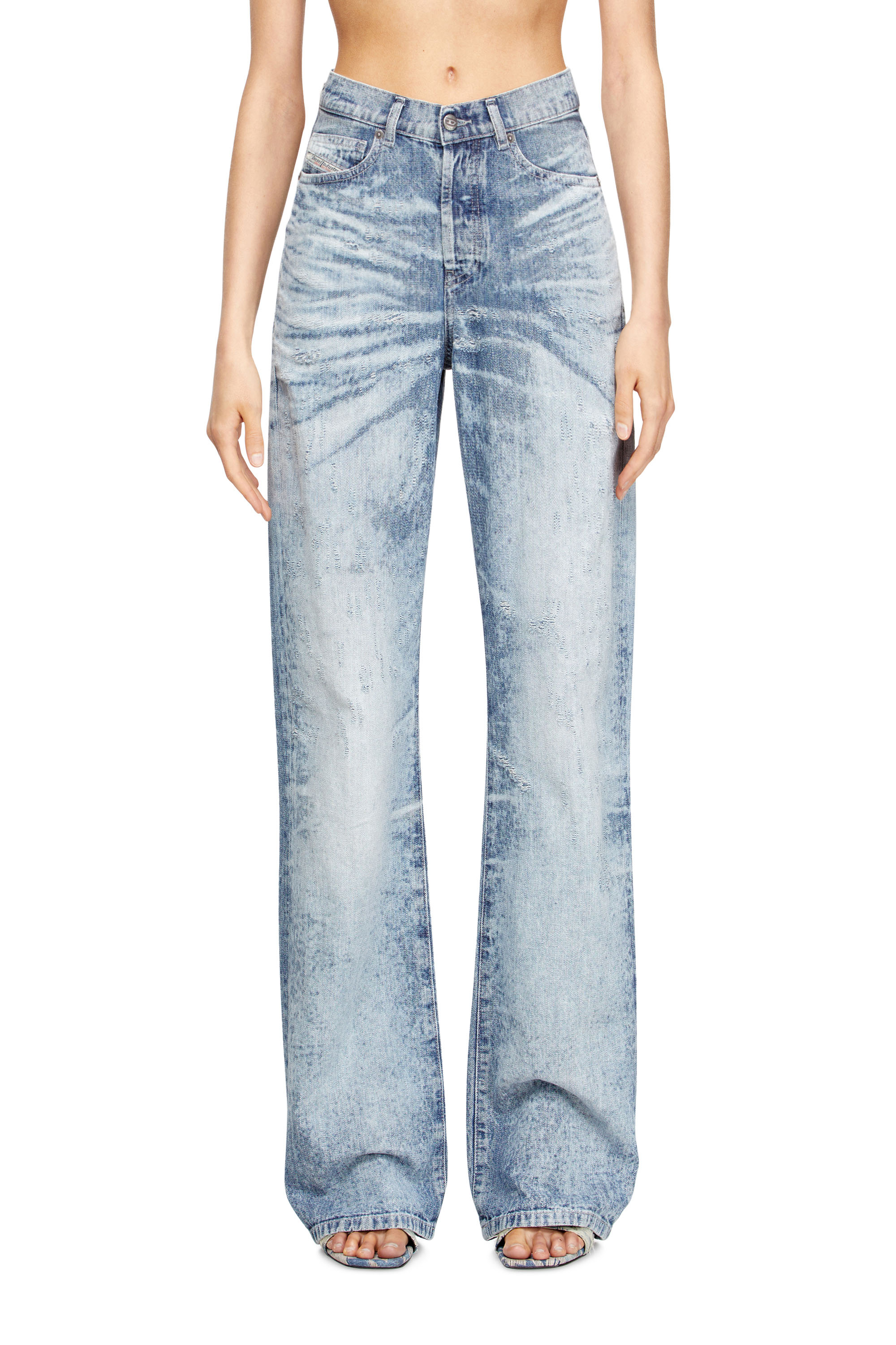 Regular Jeans 1971 D-Sent 068TY, Bleu Clair Diesel - Regular Jeans 1971 D-Sent 068TY Femme, Bleu Clair - Image 3