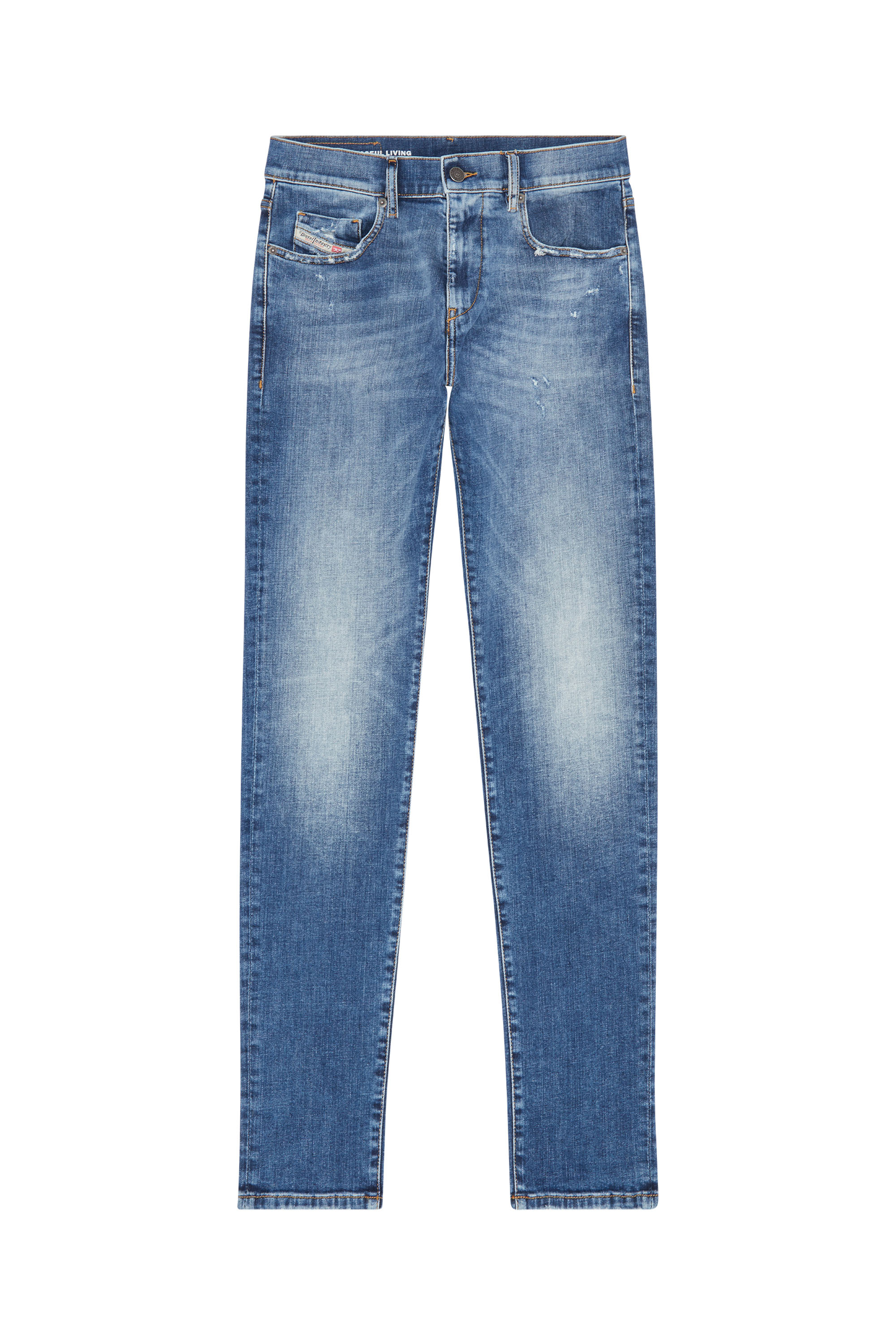 Diesel - Slim Jeans 2019 D-Strukt 09G32, Bleu moyen - Image 5