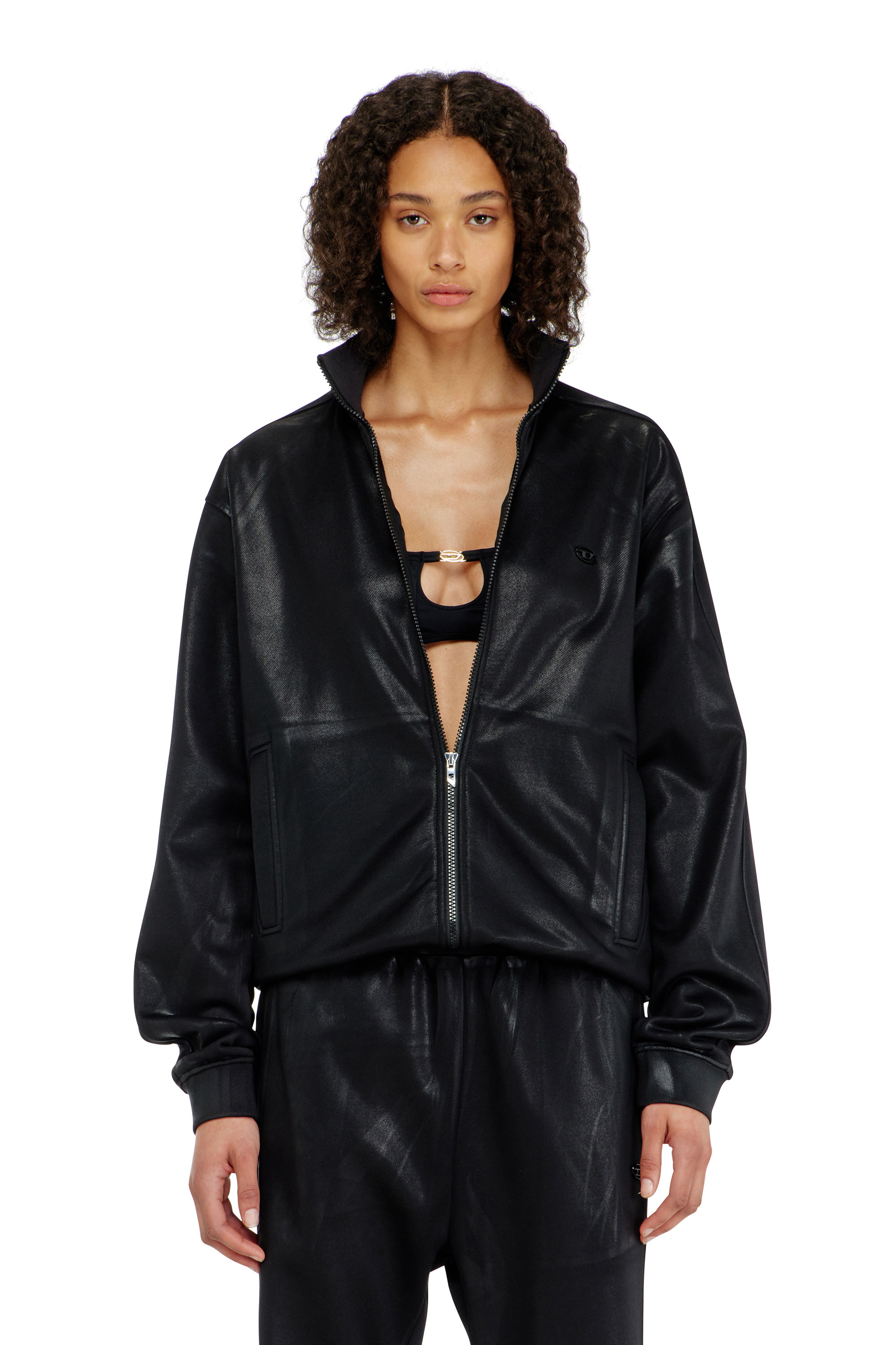 Diesel - ROCHELLE-UTLT, Bandeau en avec Oval D m&eacute;tallique Femme in Noir - 2