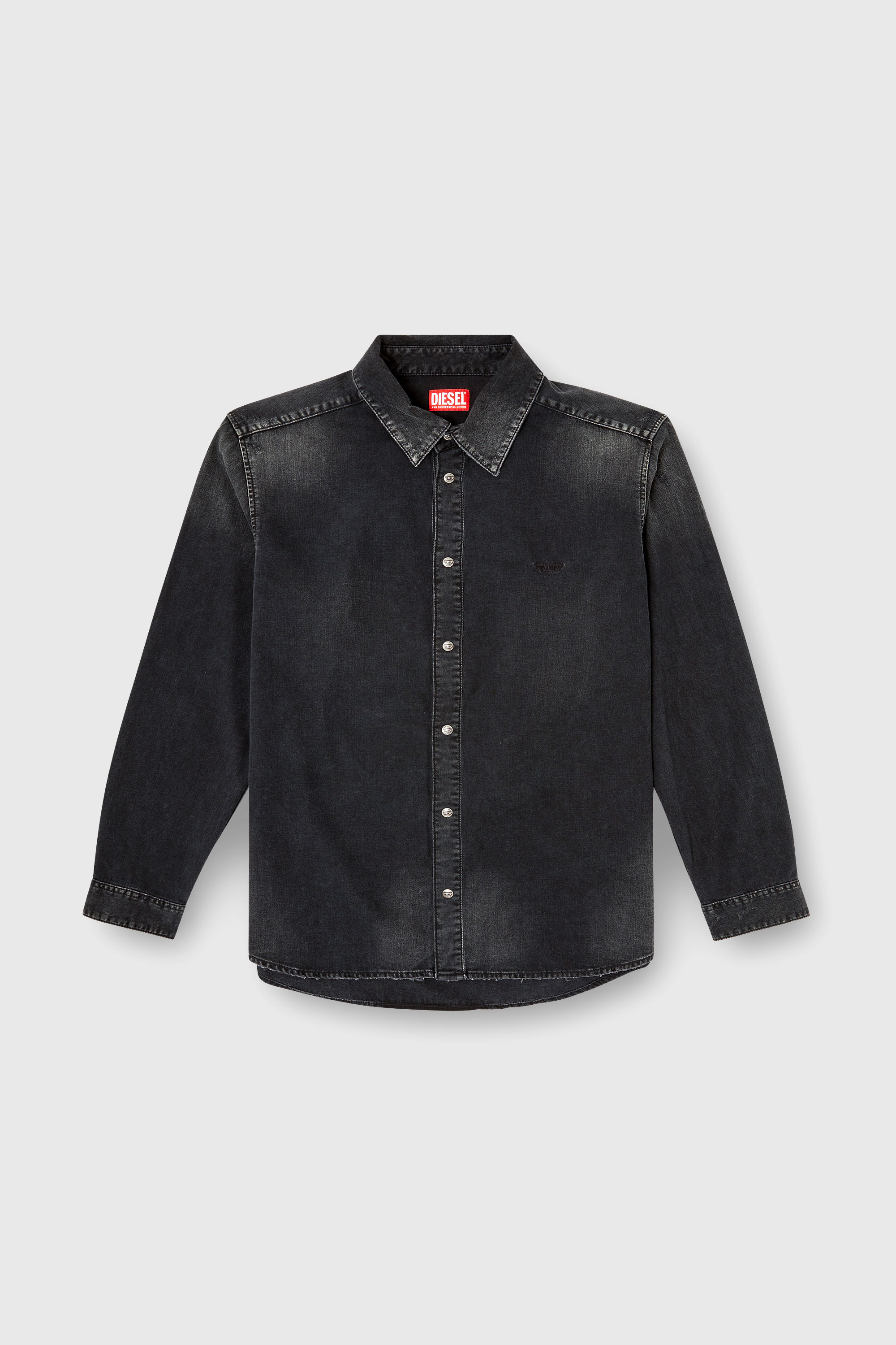 Diesel - D-SIMPLY, Chemise en denim &agrave; manches longues Homme in Noir - 2