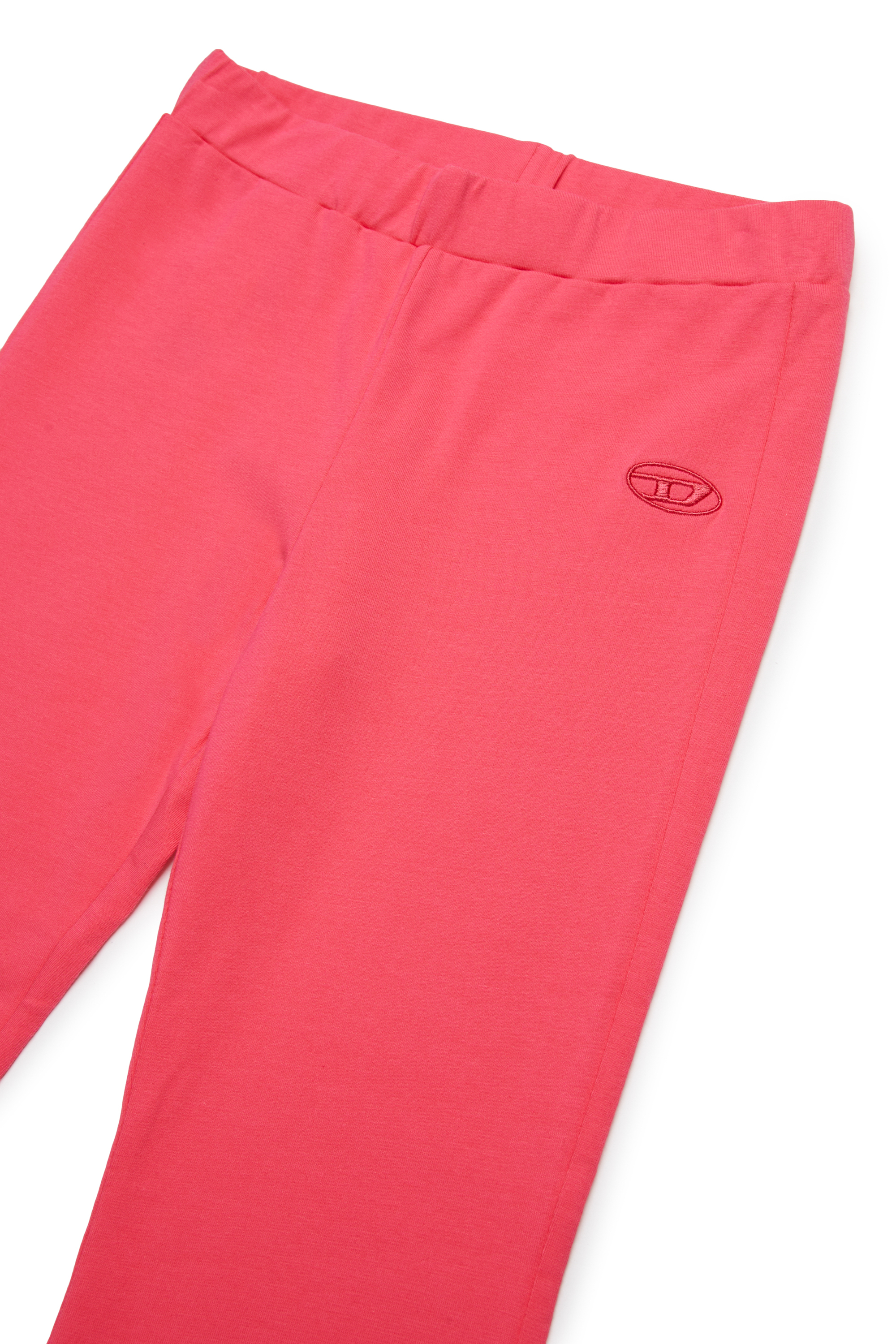 Diesel - PKIA, Woman's Flared leggings  with Oval D embroidery in Pink - 3