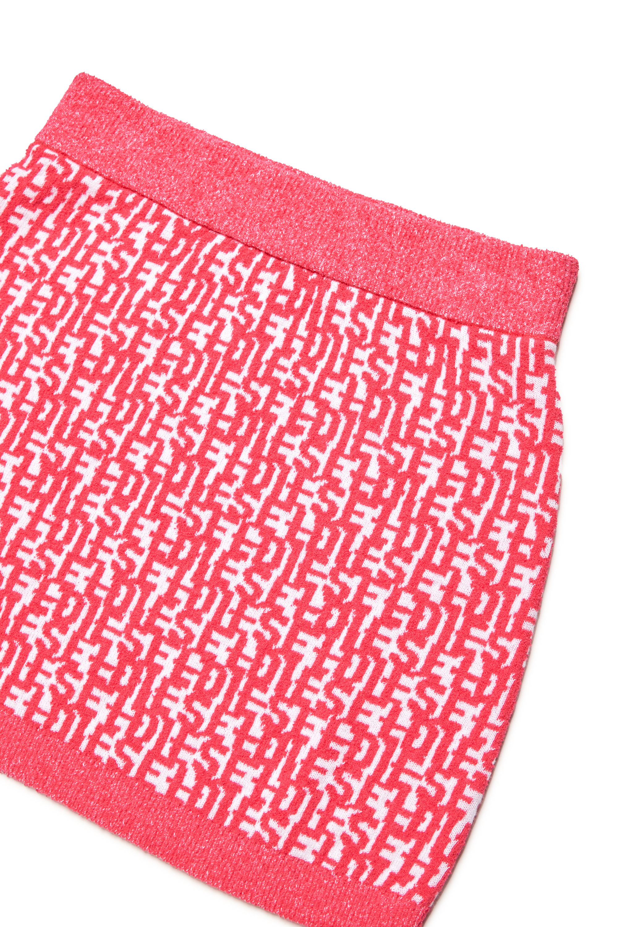 Diesel - GMATHILDETTE, Femme Mini-jupe en jacquard avec monogram in Rose - Image 3