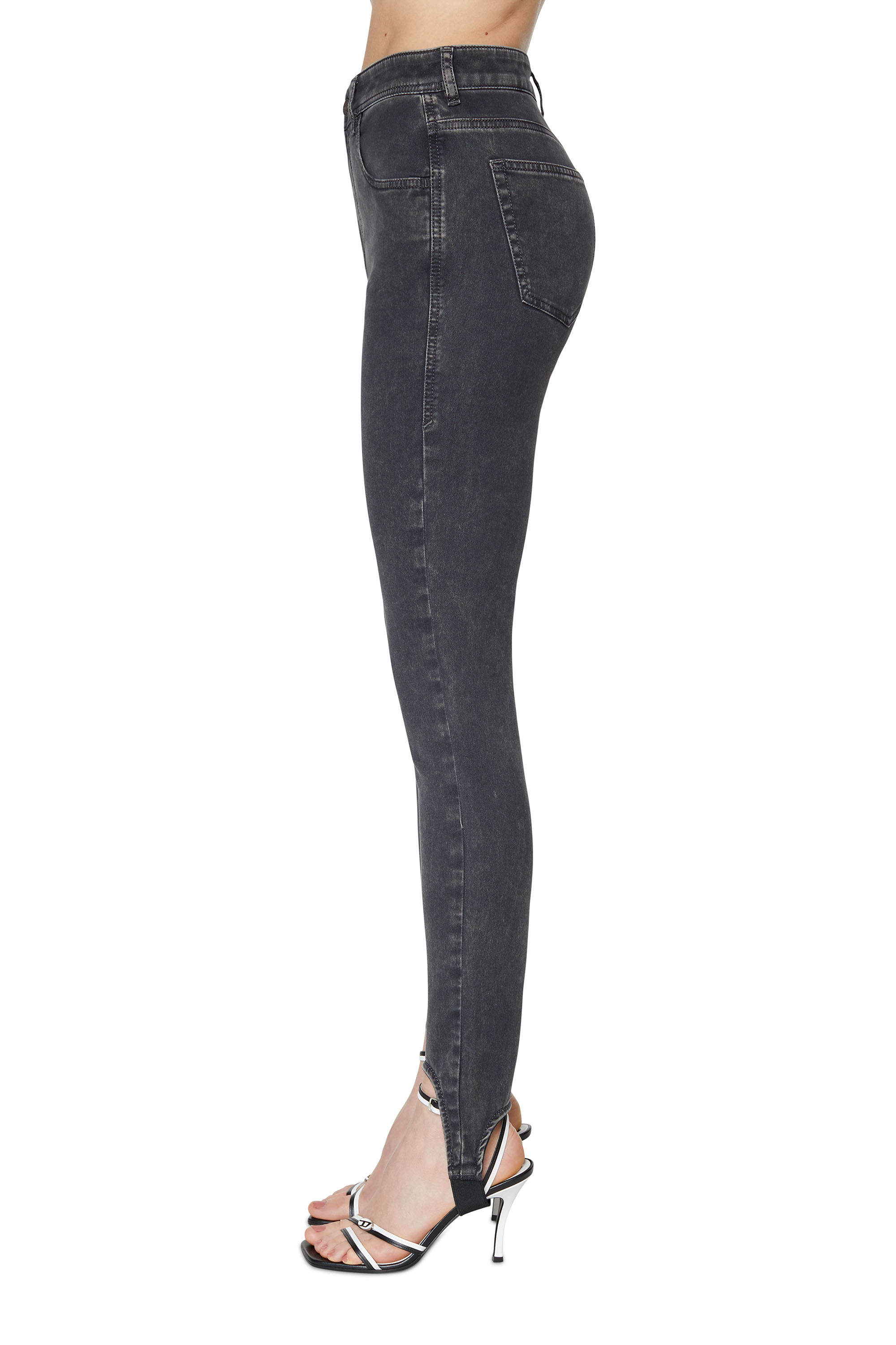 Diesel - Slandy Joggjeans® 069ZM Super skinny, Noir/Gris foncé - Image 4