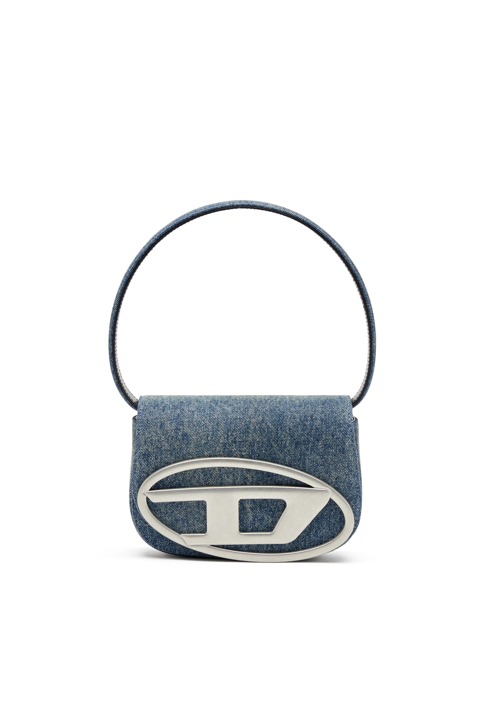 Diesel - 1DR, Woman's 1DR-Iconic shoulder bag in solarised denim in Blue - 1