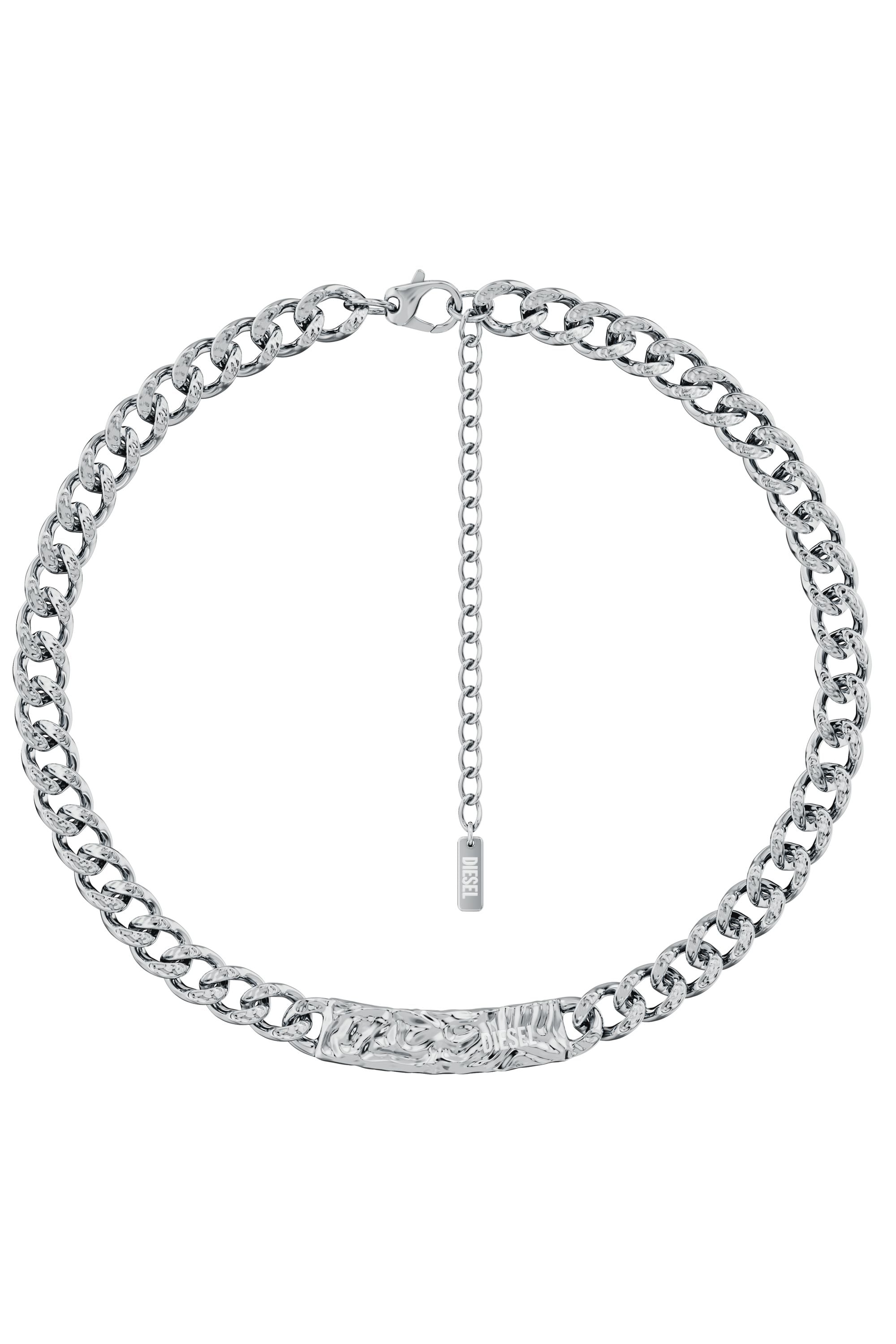 Diesel - DX1733040, Collier cha&icirc;ne en acier inoxydable Mixte in Gris argent&eacute; - 1