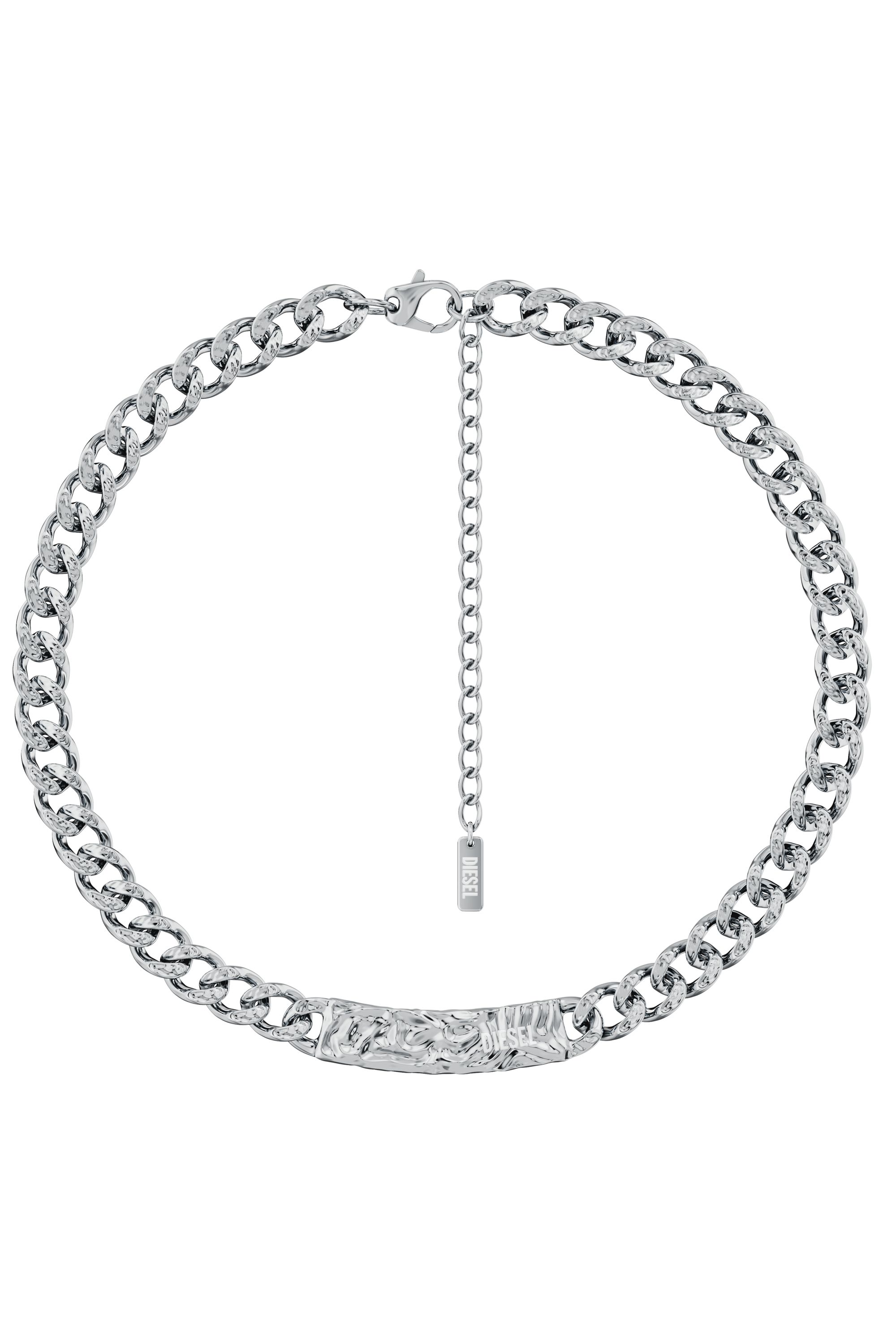 Diesel - DX1733040, Collier cha&icirc;ne en acier inoxydable Mixte in Gris argent&eacute; - 1