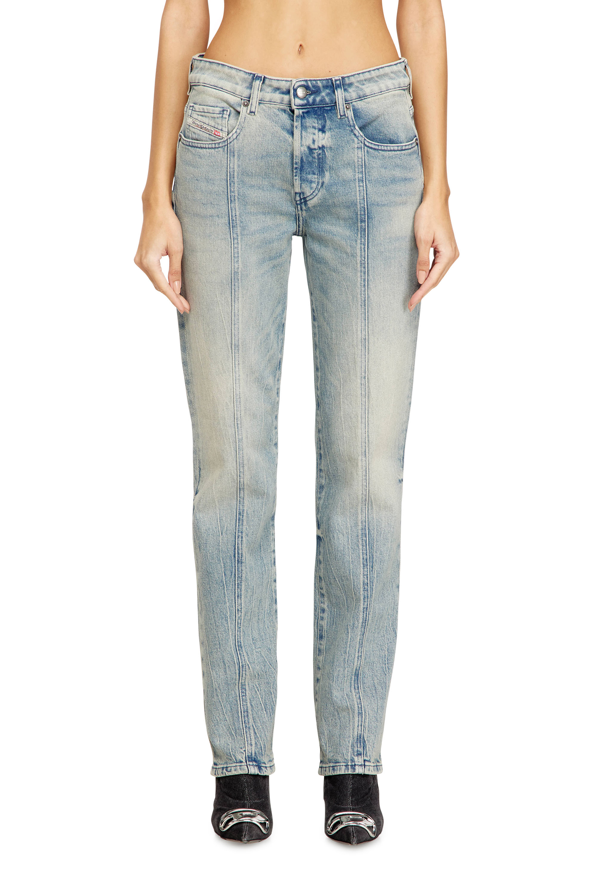 Diesel - Regular Jeans 1989 D-Mine 09N55 Femme, Bleu Clair - Image 1