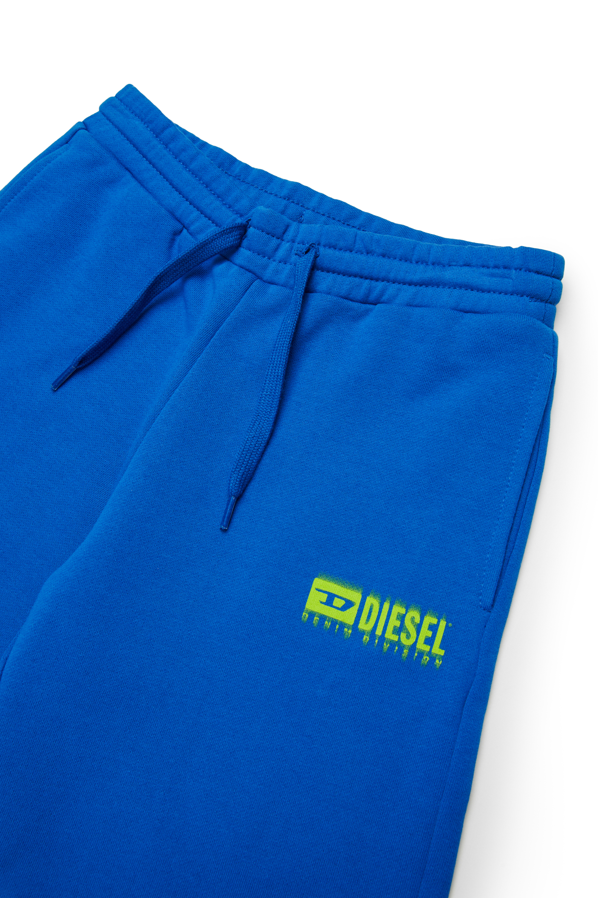 Diesel - PBASESHORT, Short de survêtement avec logo dégradé Homme in Bleu - 3