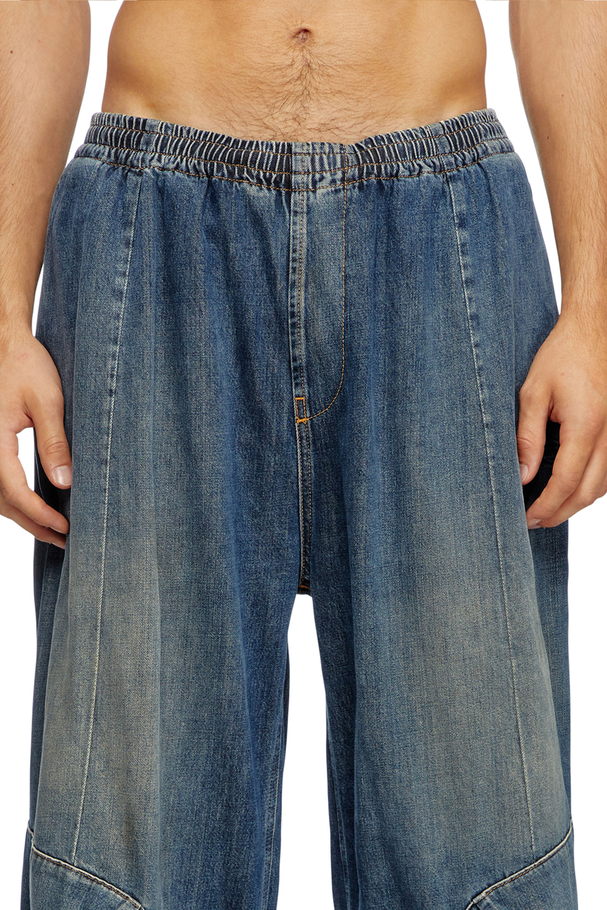 Diesel - Relaxed Jeans D-Para 09L14 Mixte, Bleu moyen - Image 3