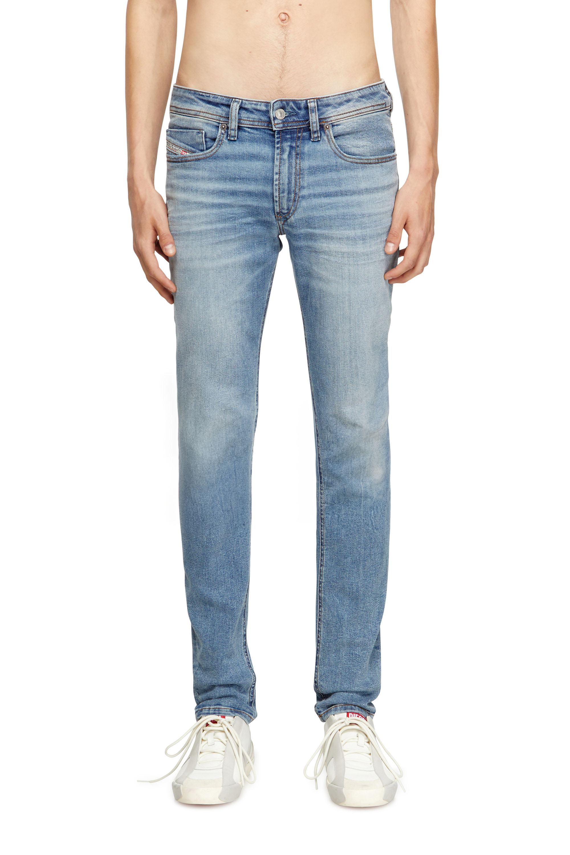 Diesel - Skinny Jeans 1979 Sleenker 0DBDQ Homme, Bleu Clair - Image 1