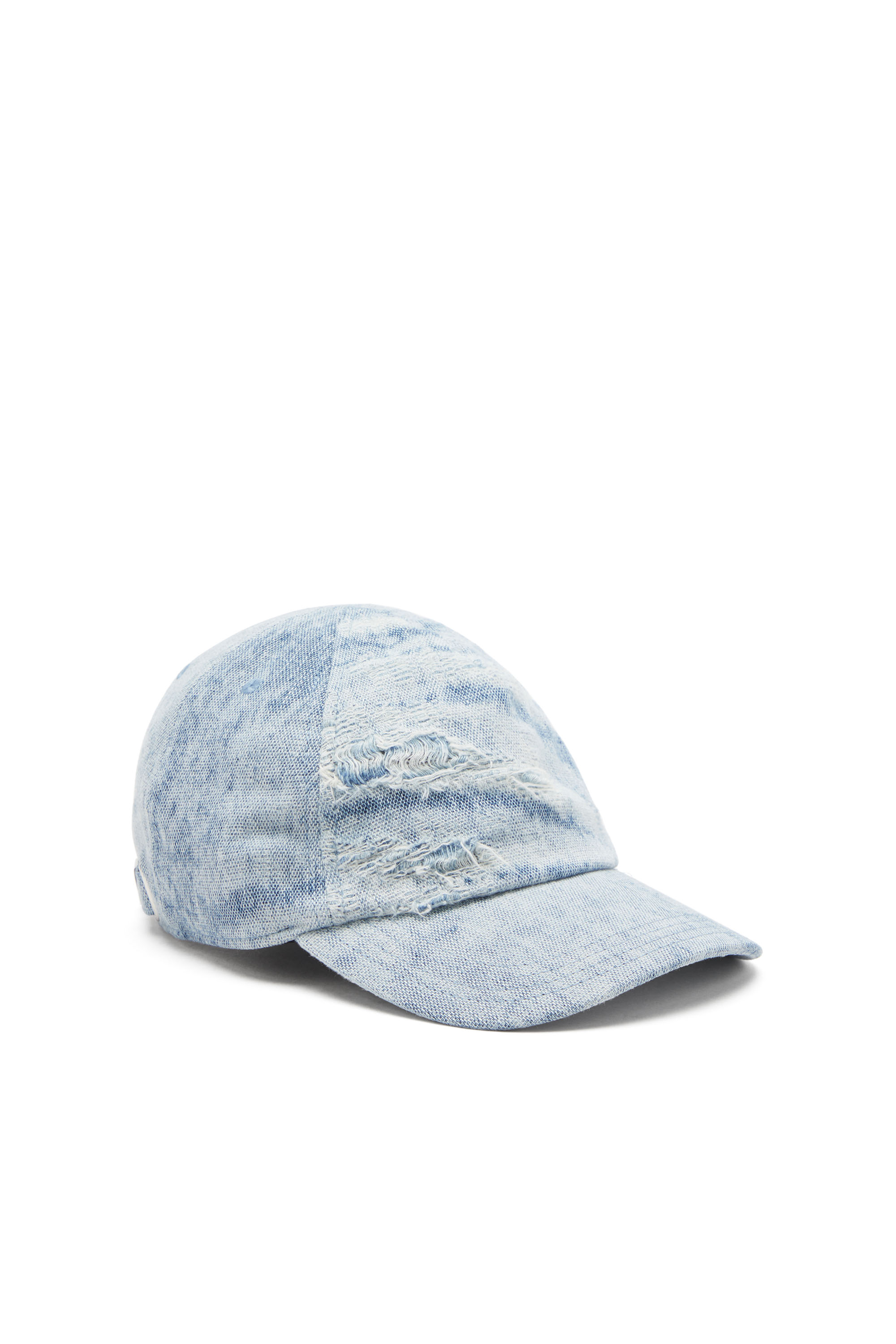 Diesel - C-FEEL, Baseball cap with denim treatment Homme in Bleu - 1