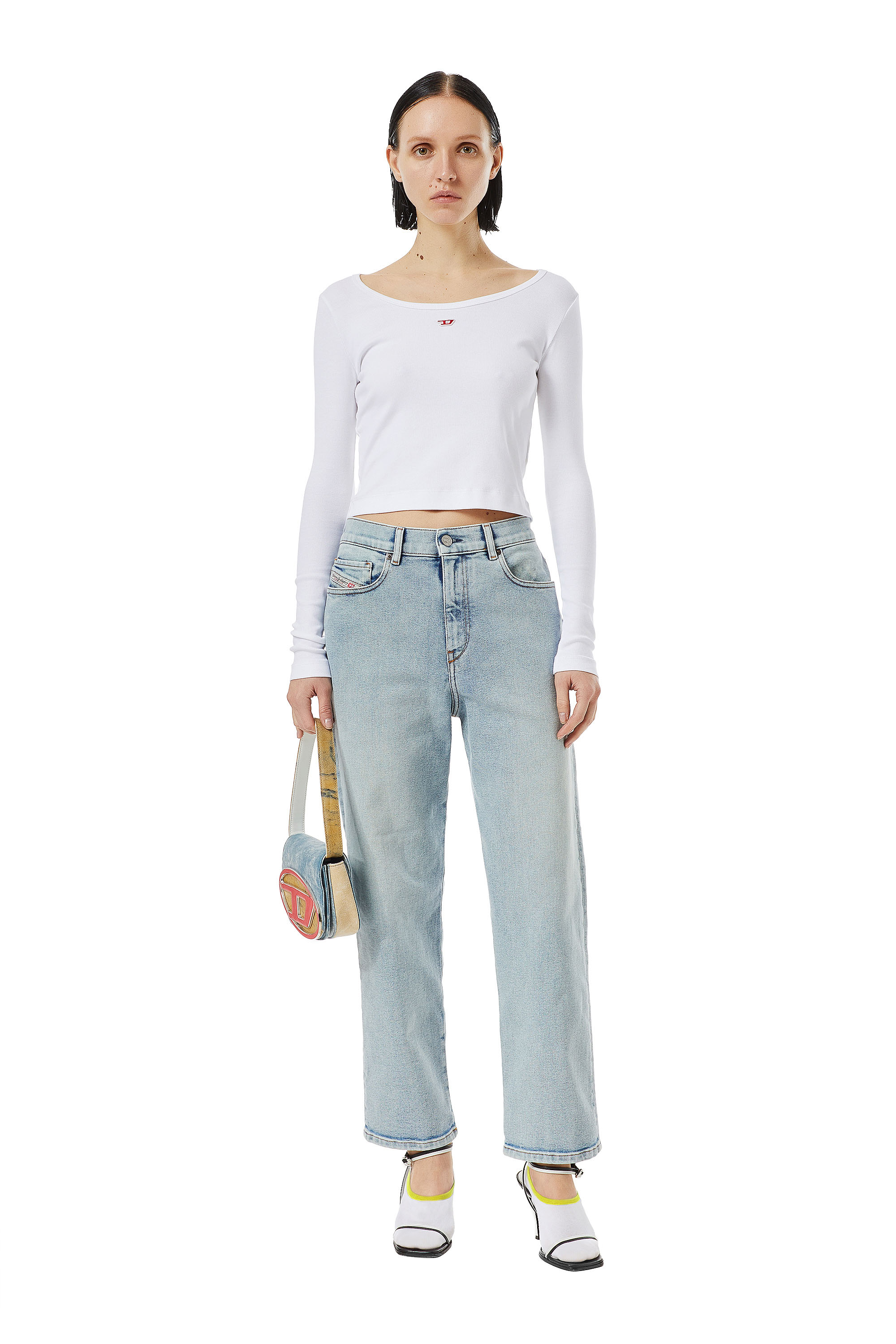 Diesel - Boyfriend Jeans 2016 D-Air 09C08 Femme, Bleu Clair - Image 1