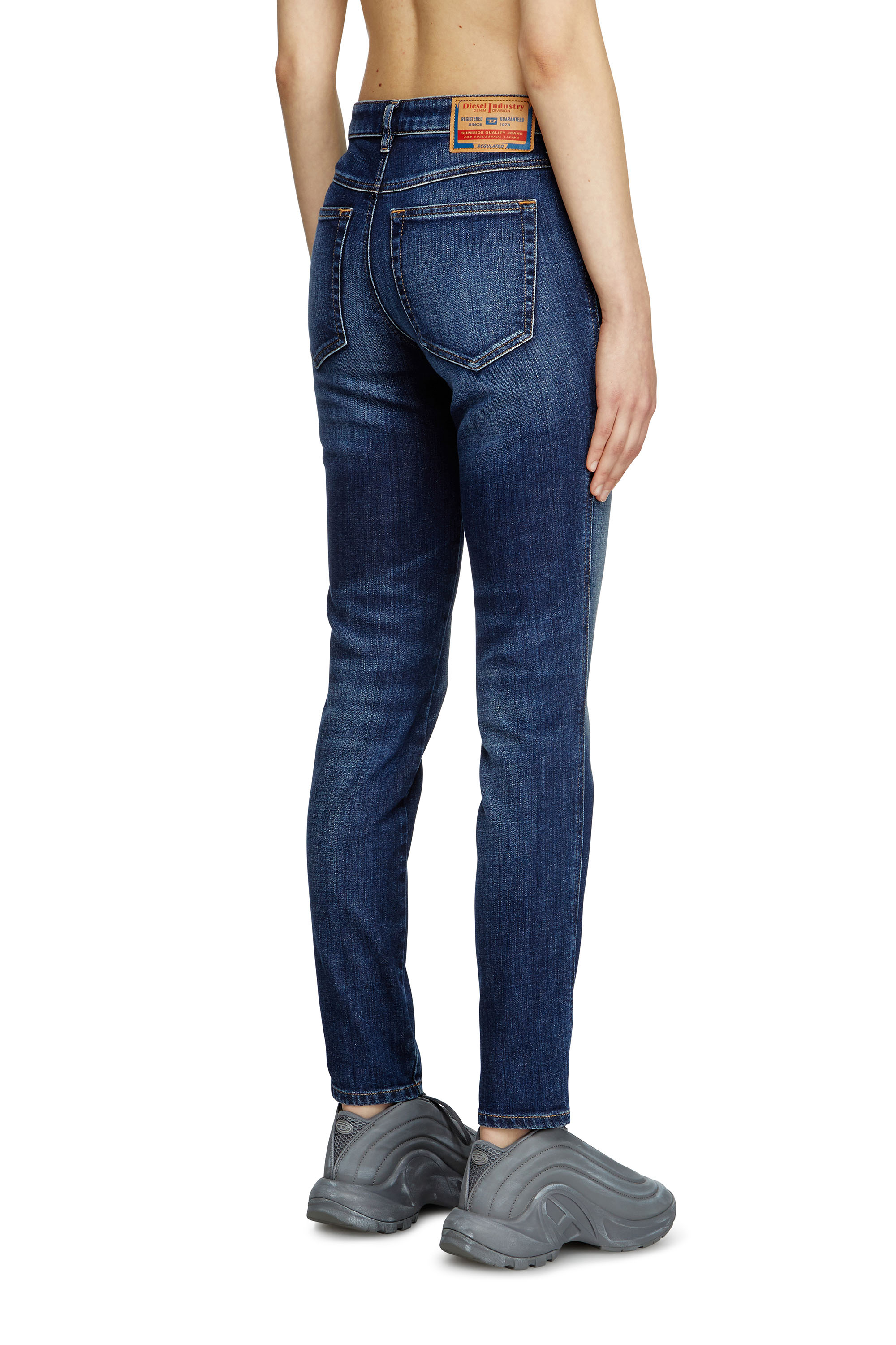 Diesel - Skinny Jeans 2015 Babhila 09L03 Femme, Bleu moyen - Image 4