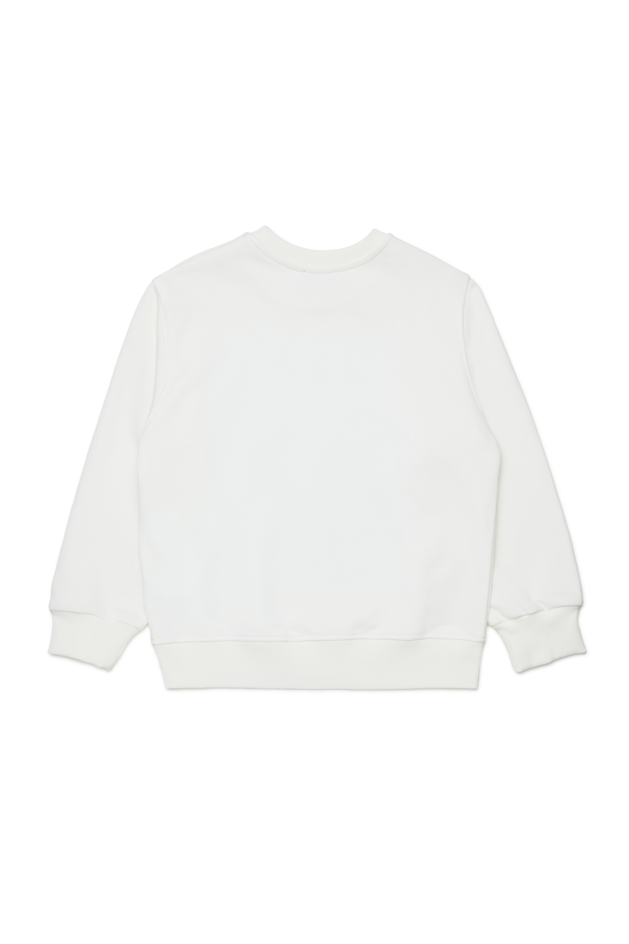 Diesel - SWIGGLY OVER, Sweat-shirt avec logo imprim&eacute; vague Homme in Blanc - 2