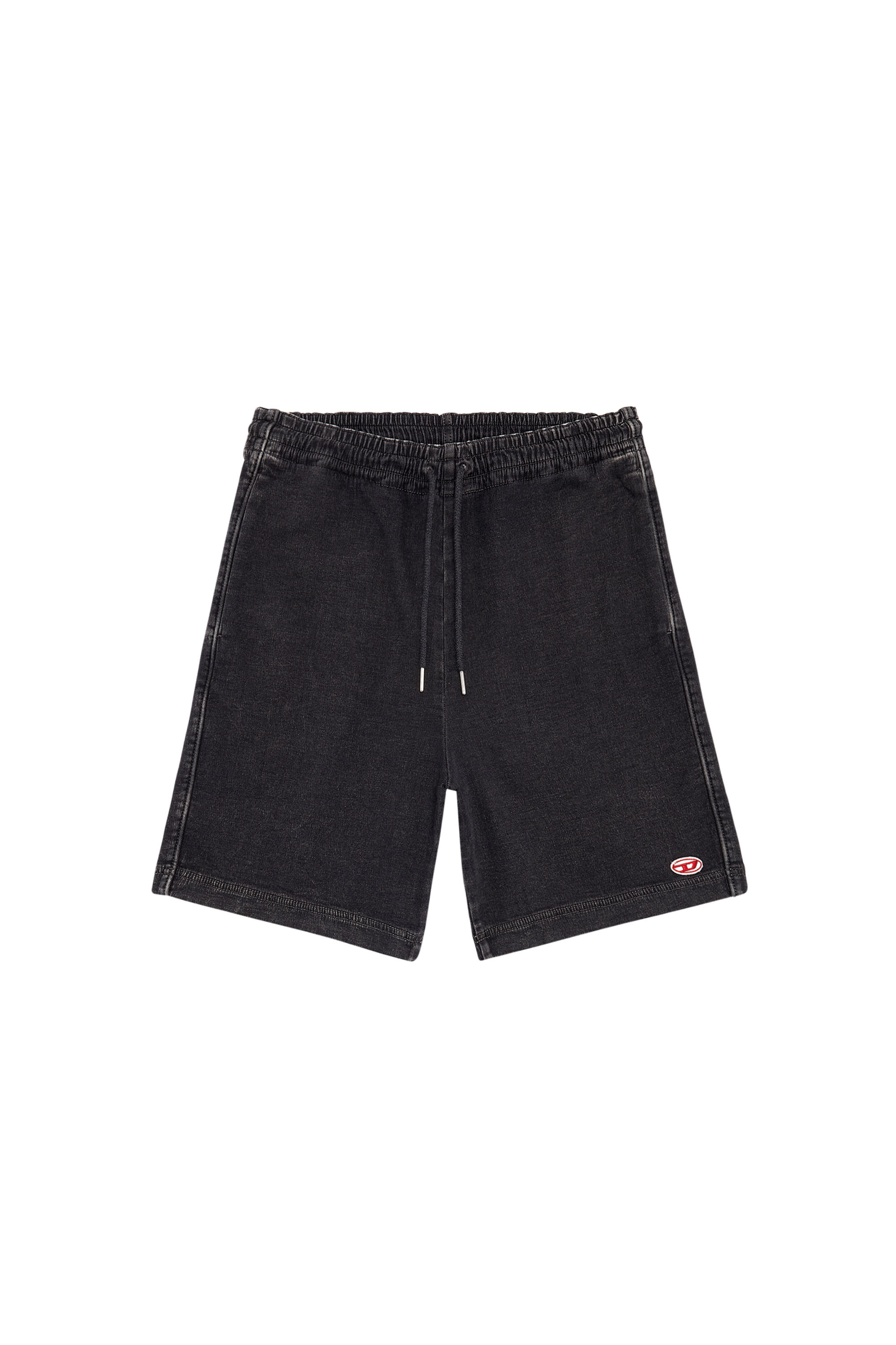 Diesel - D-BOXY TRACK DENIM SHORTS, Noir/Gris foncé - Image 3