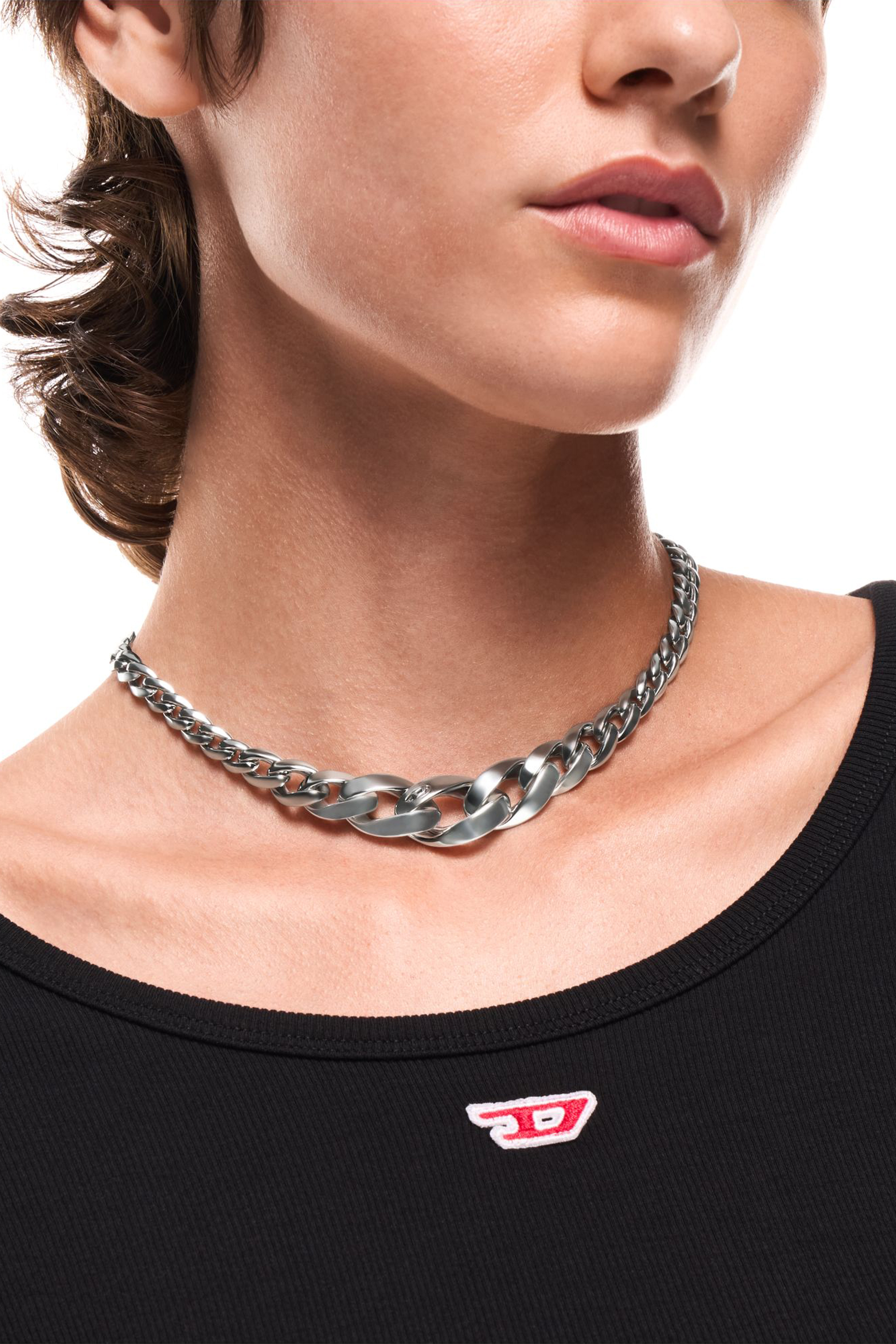 Diesel - DX1720040, Collier cha&icirc;ne en acier inoxydable Mixte in Gris argent&eacute; - 3