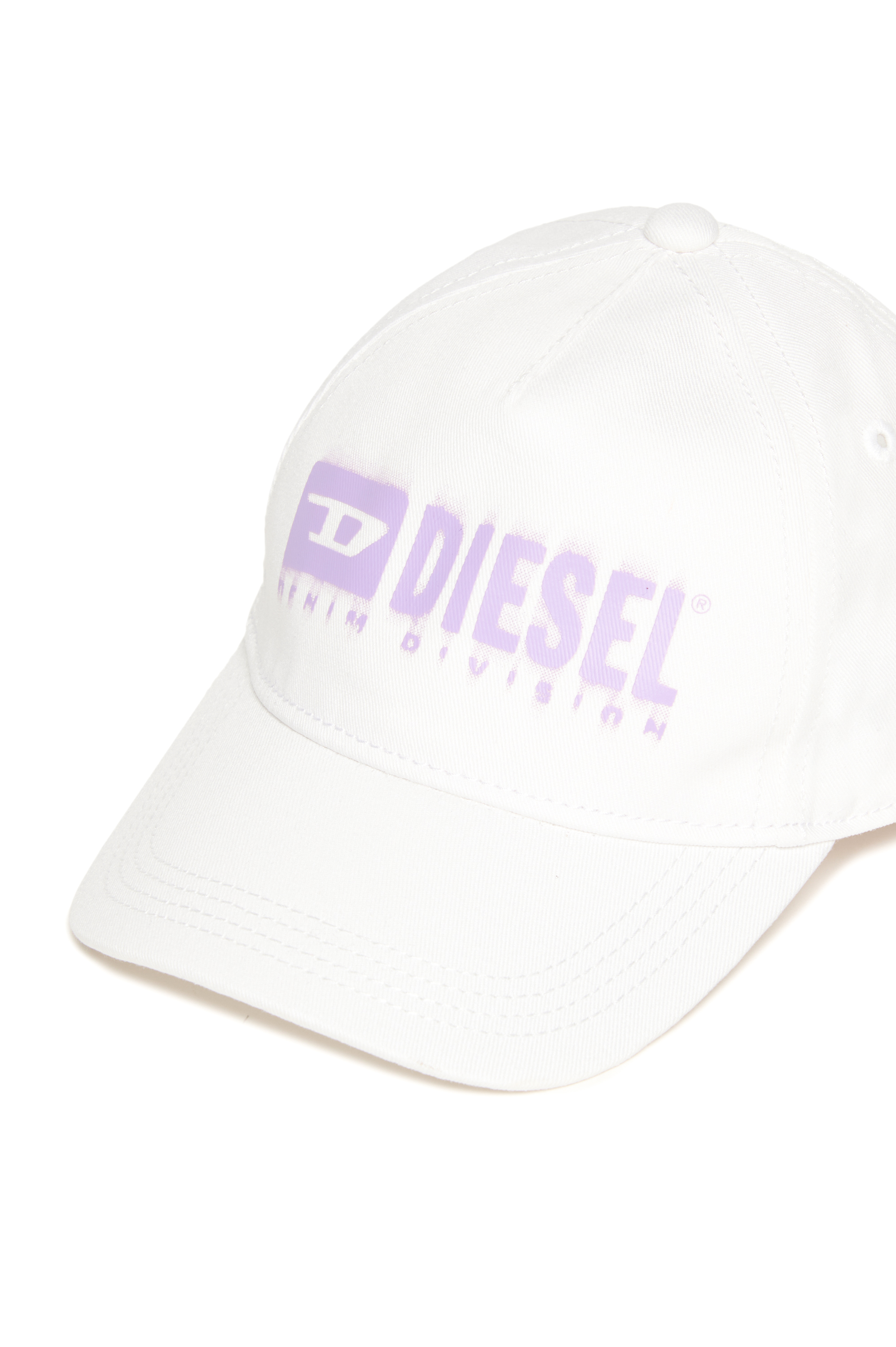 Diesel - FPRITTILB, Casquette de baseball en denim avec logo d&eacute;grad&eacute; Mixte in Blanc - 3