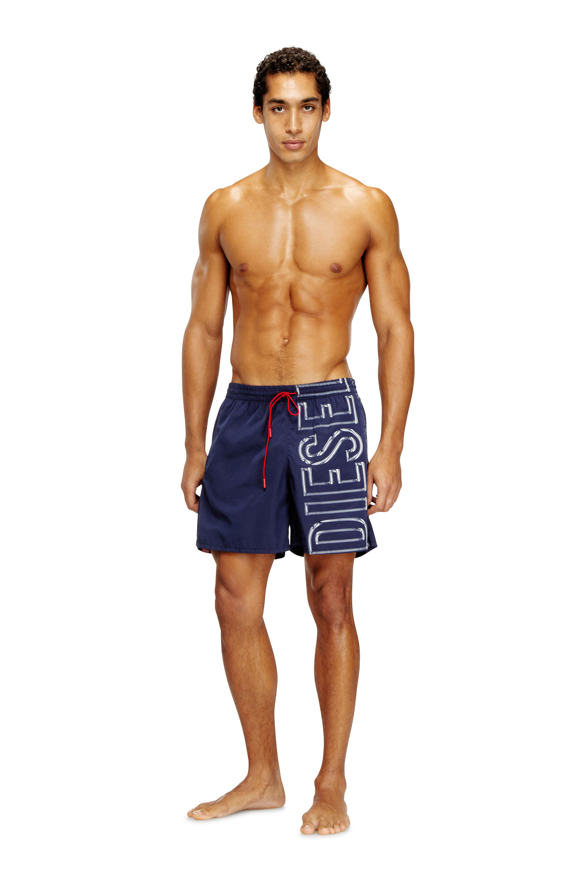 Diesel - SOCCER-41-D-CORE, Short de bain avec logo imprimé oversize Homme in ToBeDefined - 1