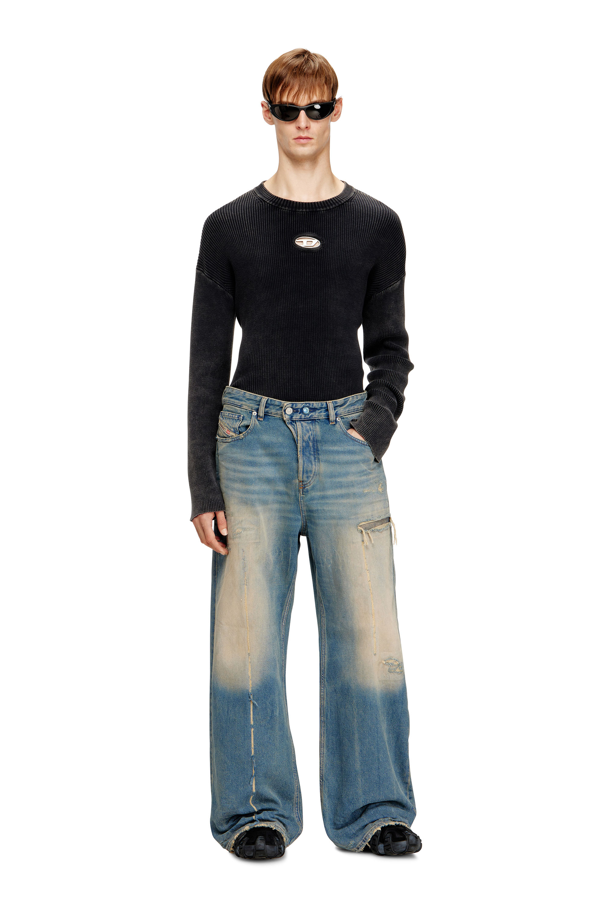 Diesel - Relaxed Jeans 1996 D-Sire 09N29 Femme, Bleu moyen - Image 4