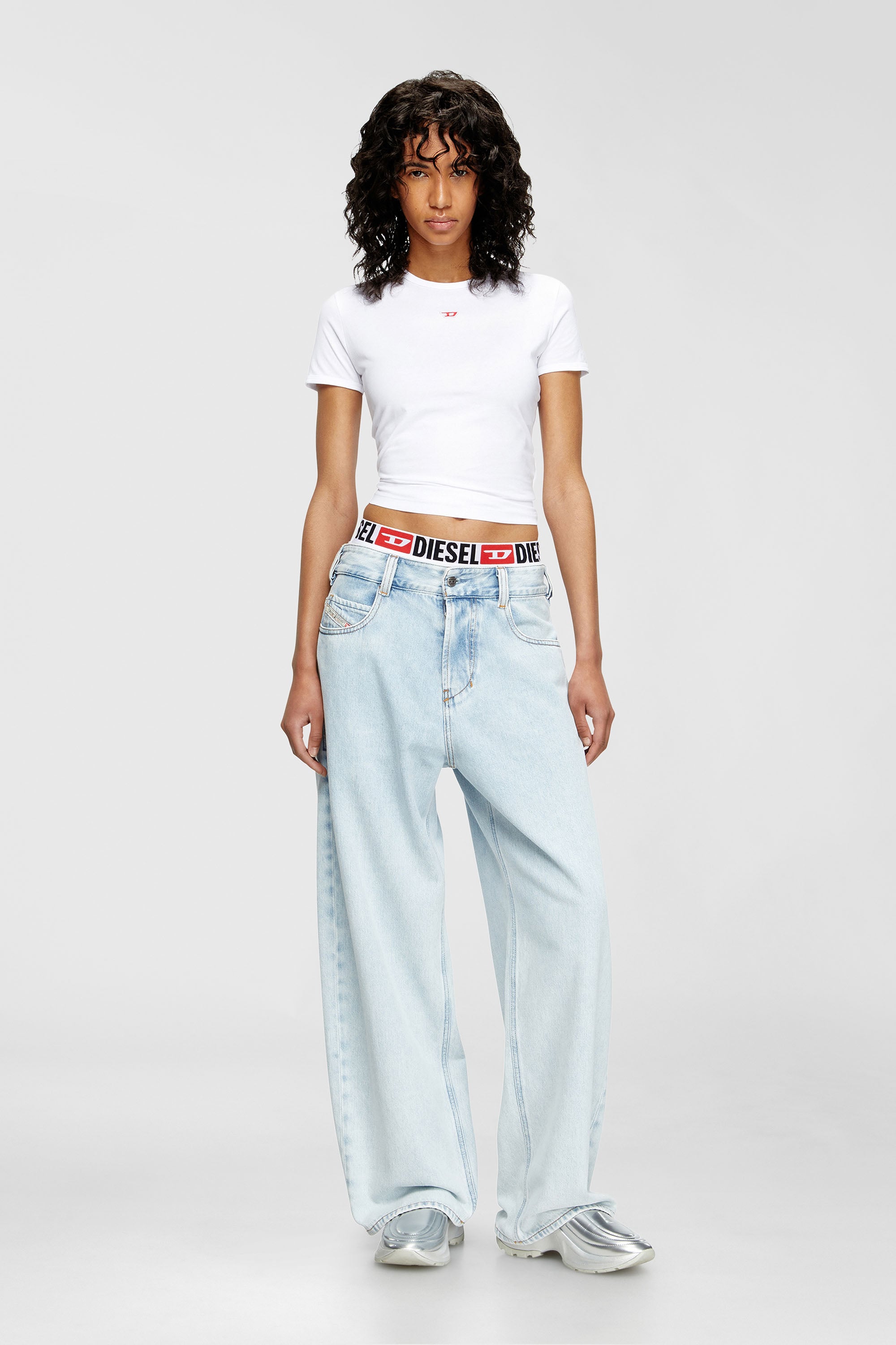 Diesel - Relaxed Jeans 1997 D-Enim-M 09M74 Mixte, Bleu Clair - Image 1