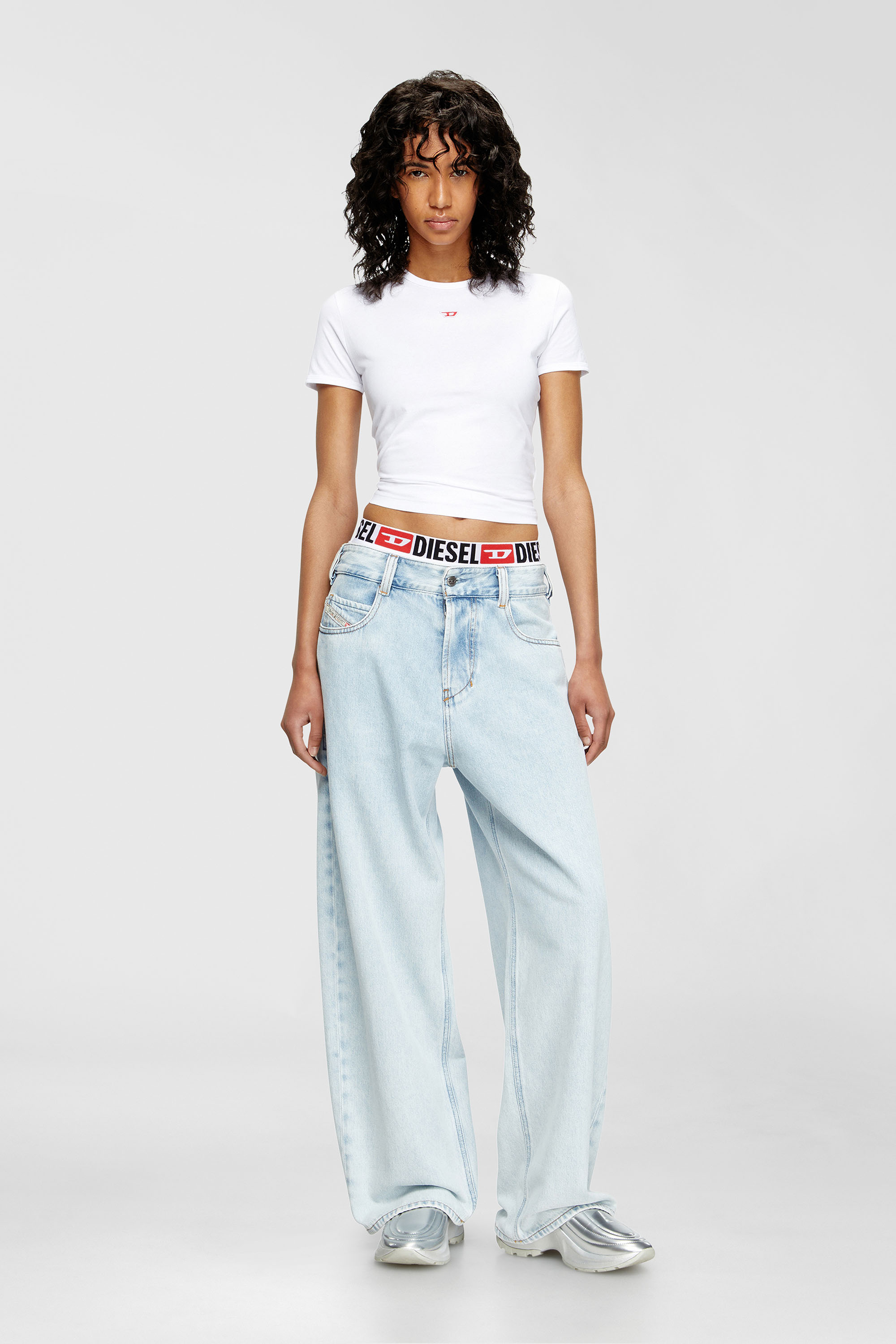 Diesel - Relaxed Jeans 1997 D-Enim-M 09M74 Mixte, Bleu Clair - Image 5