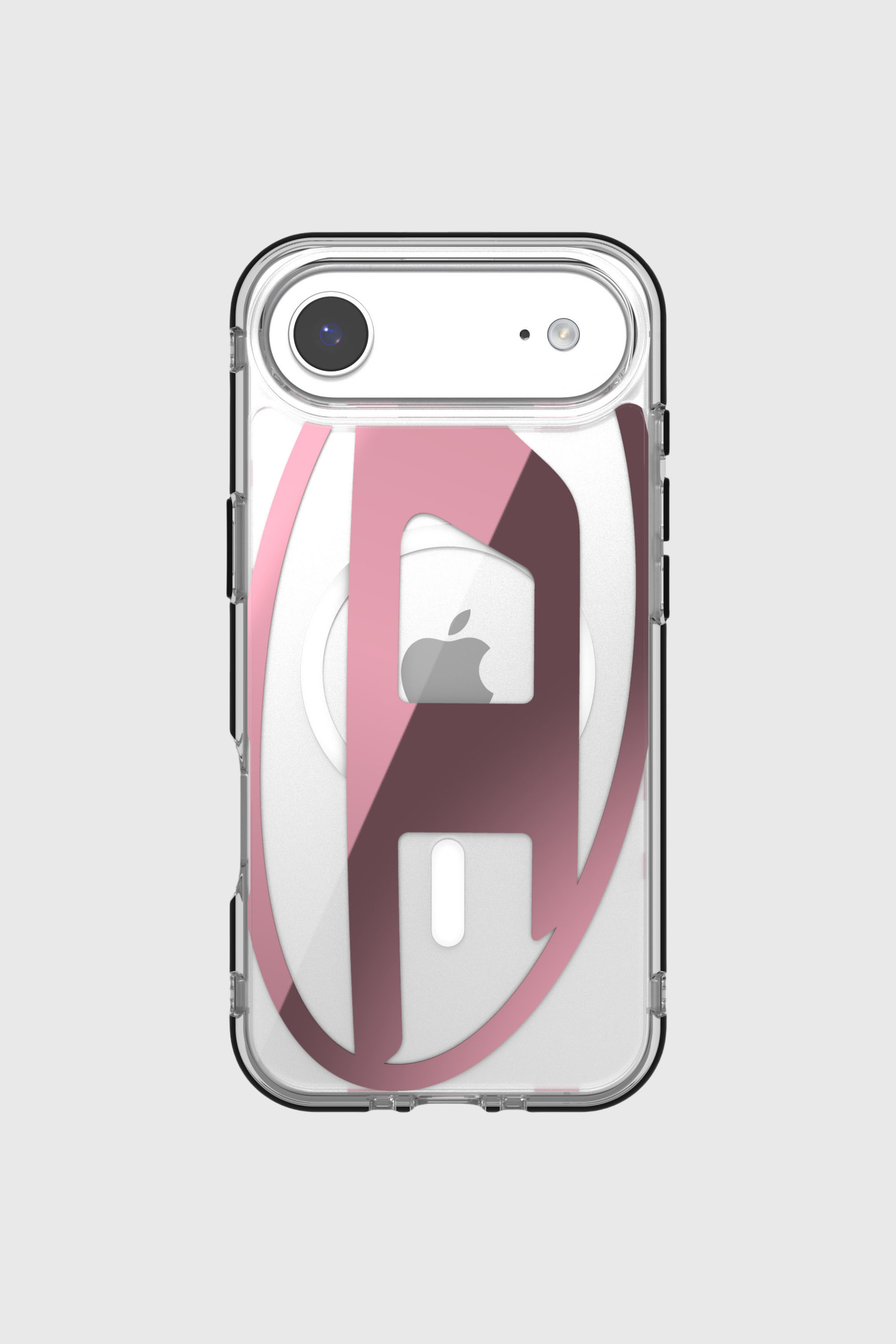 Diesel - 60420 AOP CASE, &Eacute;tui m&eacute;tallique Oval D avec Magsafe pour iPhone 17 Air Mixte in Rose - 2