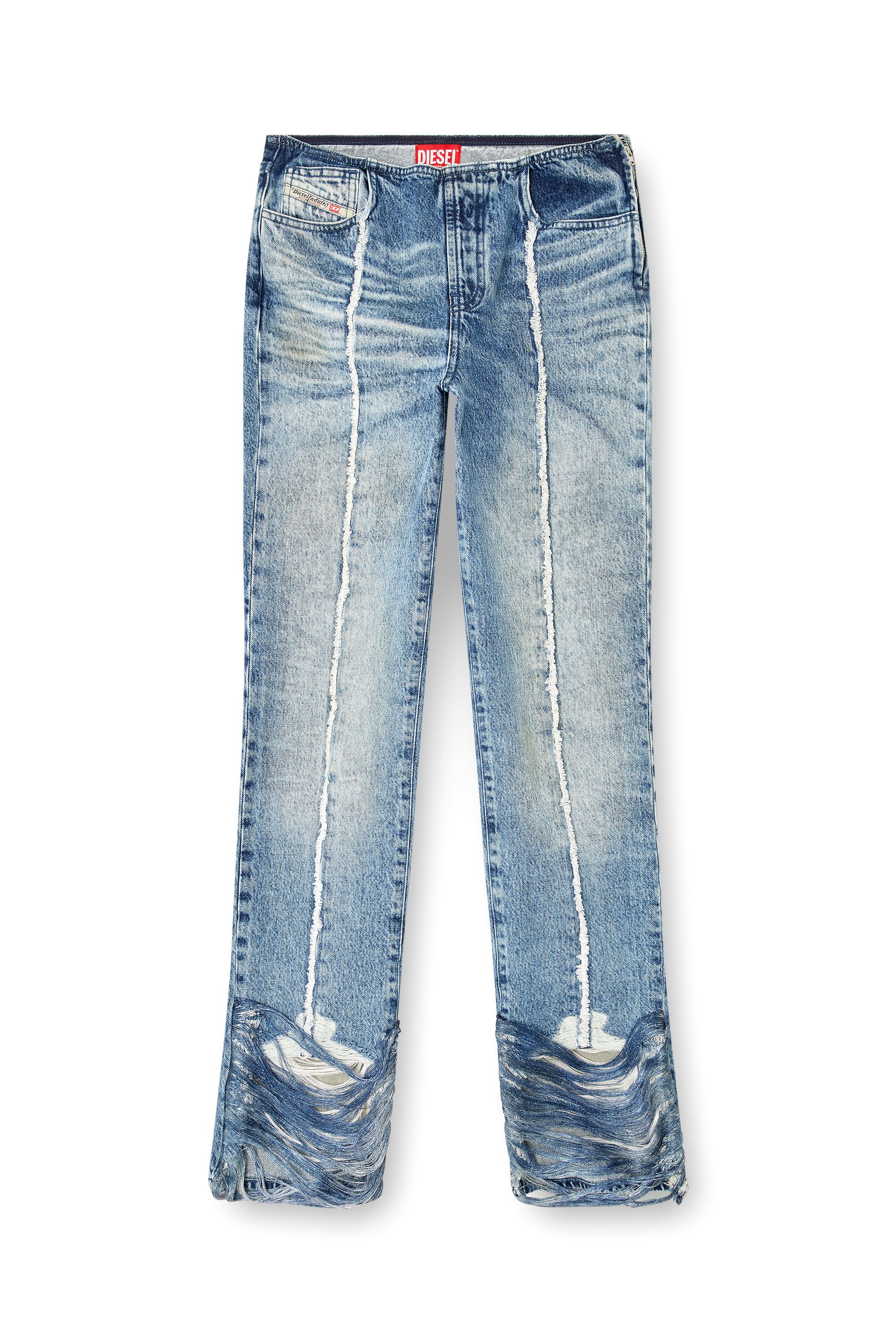 Diesel - Bootcut Jeans D-Ginna 0CMBM Femme, Bleu moyen - Image 3