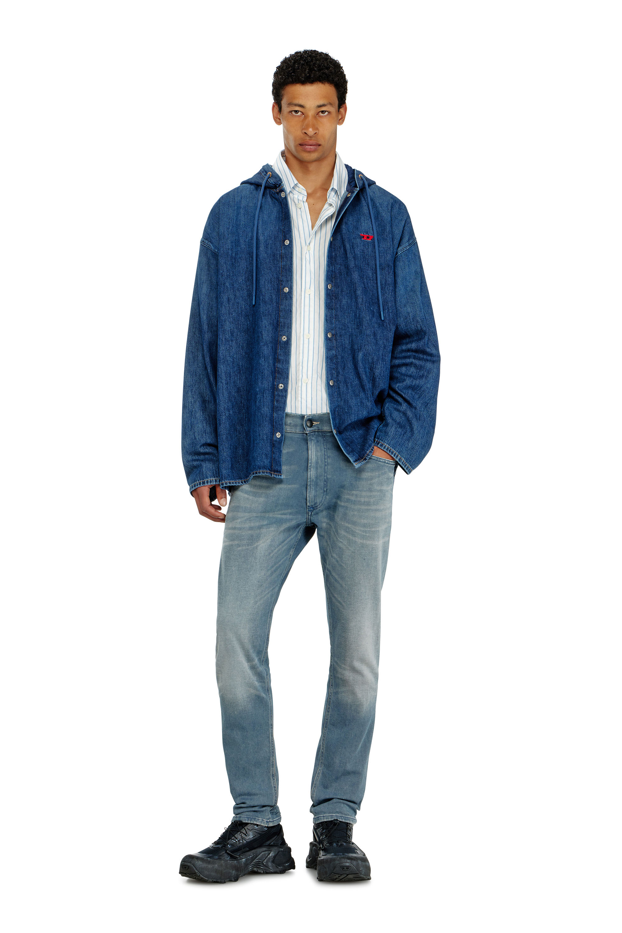 Diesel - Regular 2032 D-Krooley-BW Joggjeans&reg; 09P91 Homme, Bleu Clair - Image 1