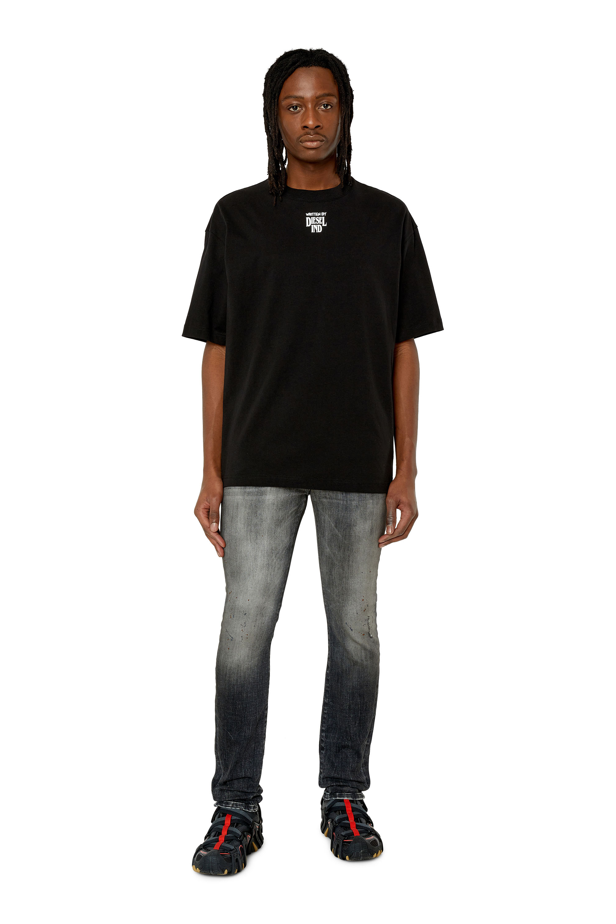 Diesel - 1983 D-Amny 09E70 Skinny Jeans, Noir/Gris foncé - Image 4