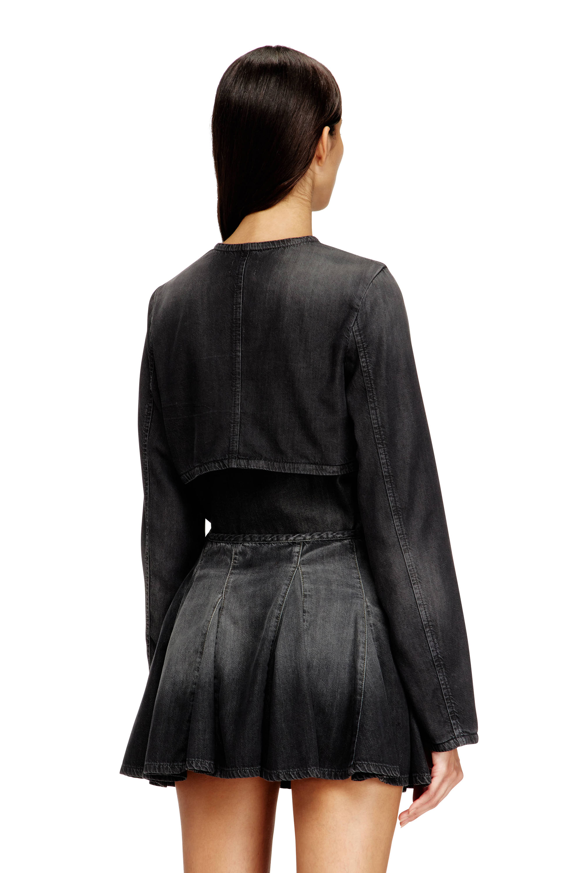 Diesel - DE-TERRI-S, Veste courte en denim l&eacute;ger Femme in ToBeDefined - 4