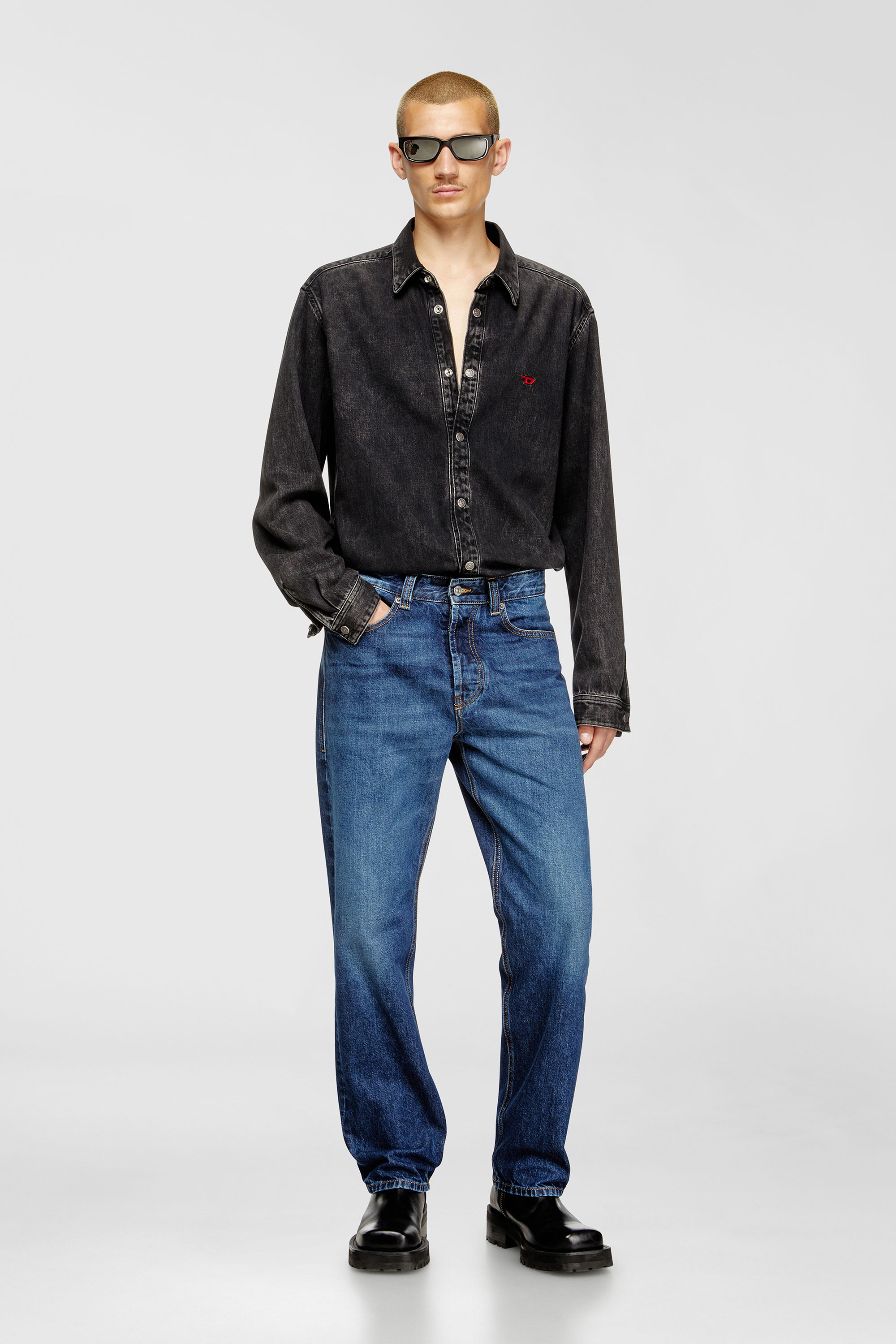 Diesel - Regular Jeans 2024 D-Macs 09I27 Homme, Bleu moyen - Image 1