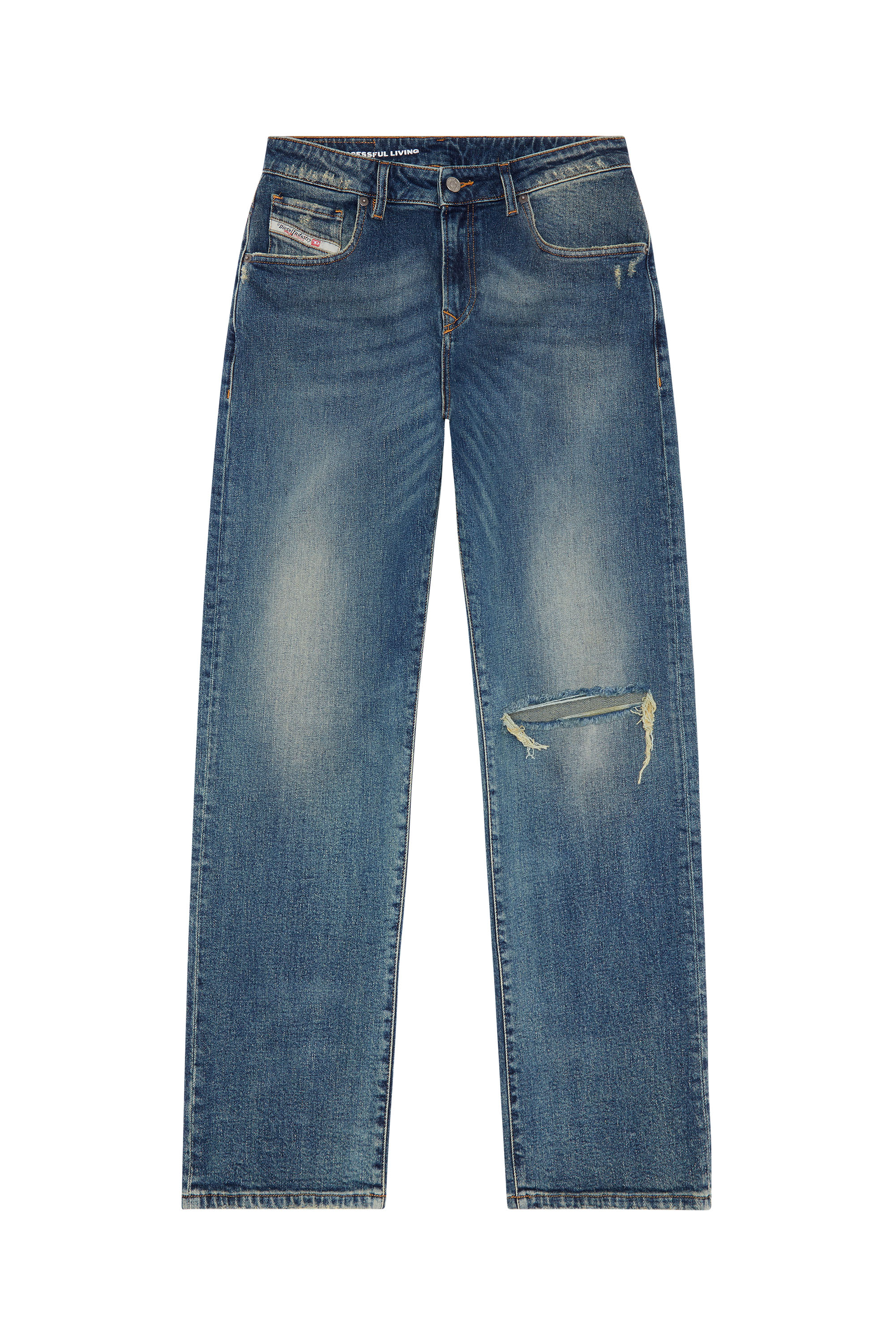 Diesel - Straight Jeans 1999 D-Reggy 007M5, Bleu Foncé - Image 5