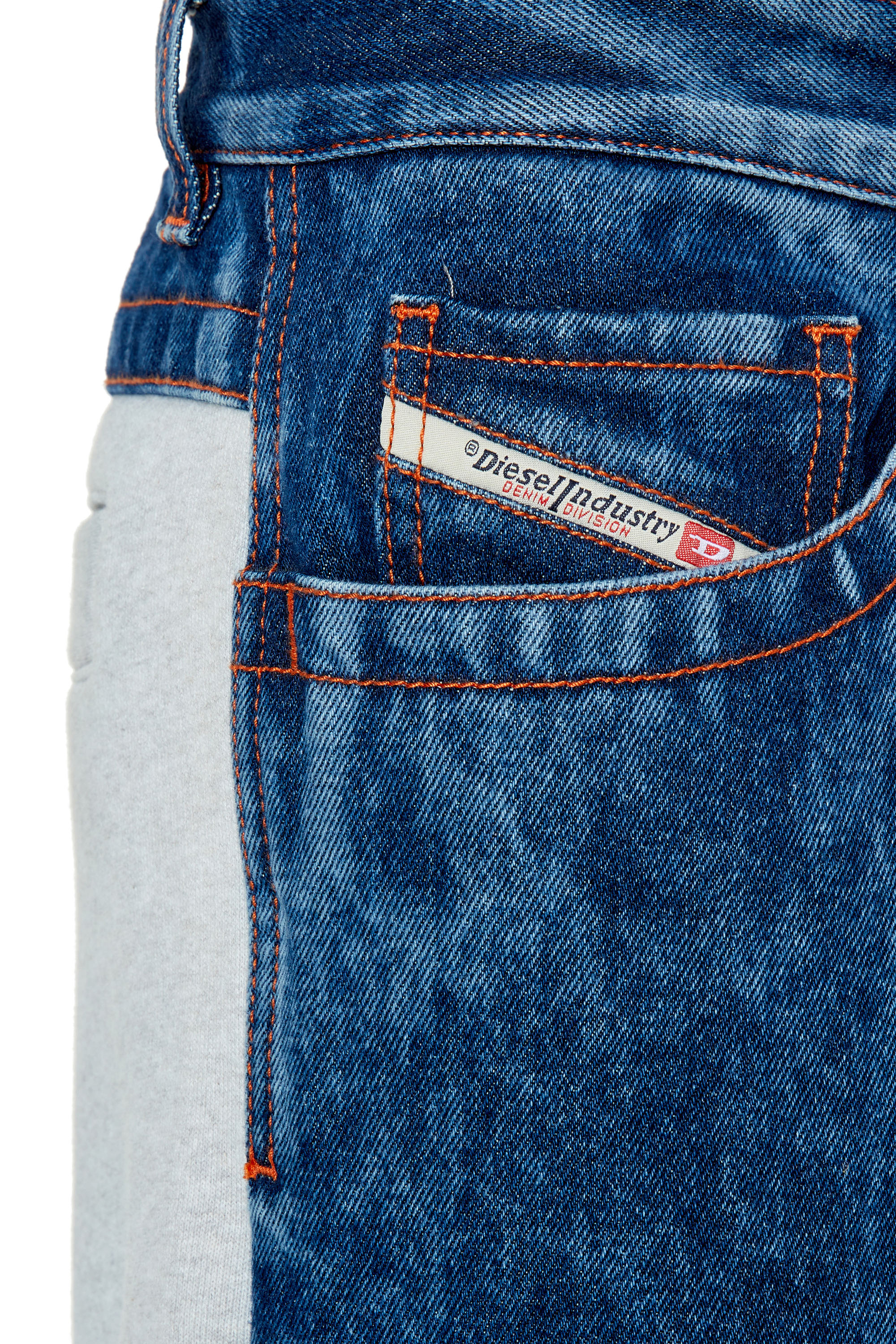 Diesel - D-Riser 0EMAD Straight Jeans, Bleu Foncé - Image 3