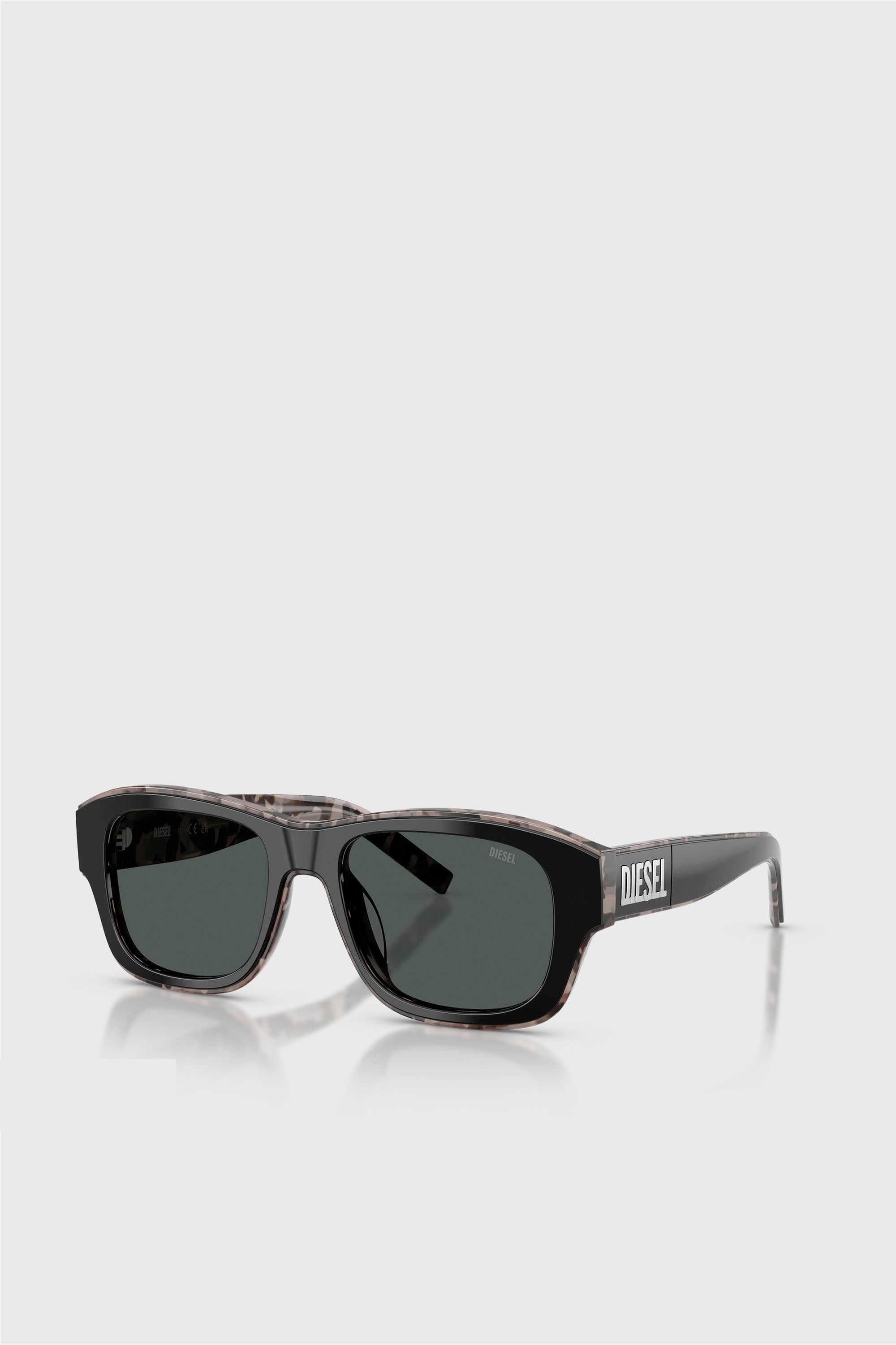 Diesel - 0DL2020U, Lunettes de soleil rectangulaires Mixte in Noir - 2