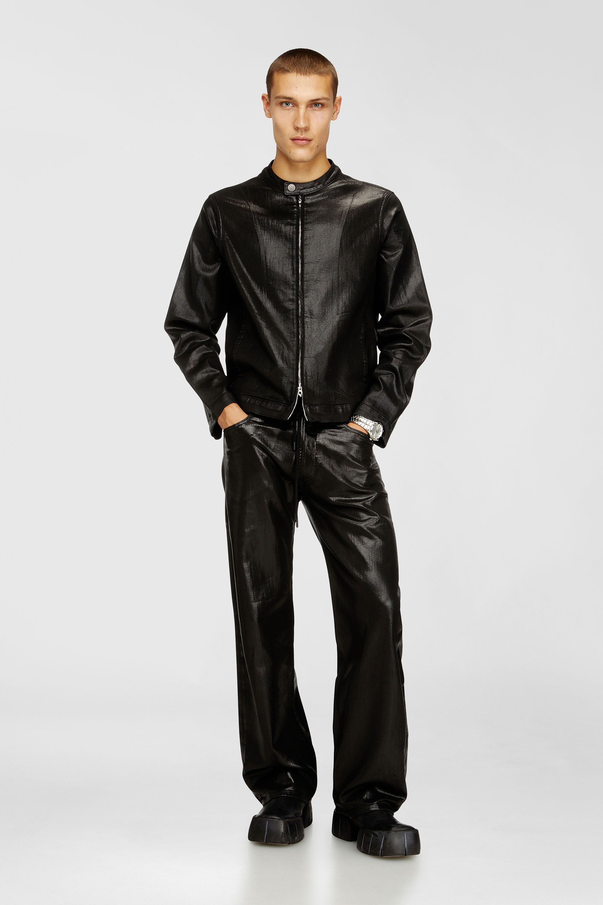 Diesel - Relaxed 2080 D-Reel Joggjeans&reg; 068VD Homme, Noir/Gris fonc&eacute; - Image 1