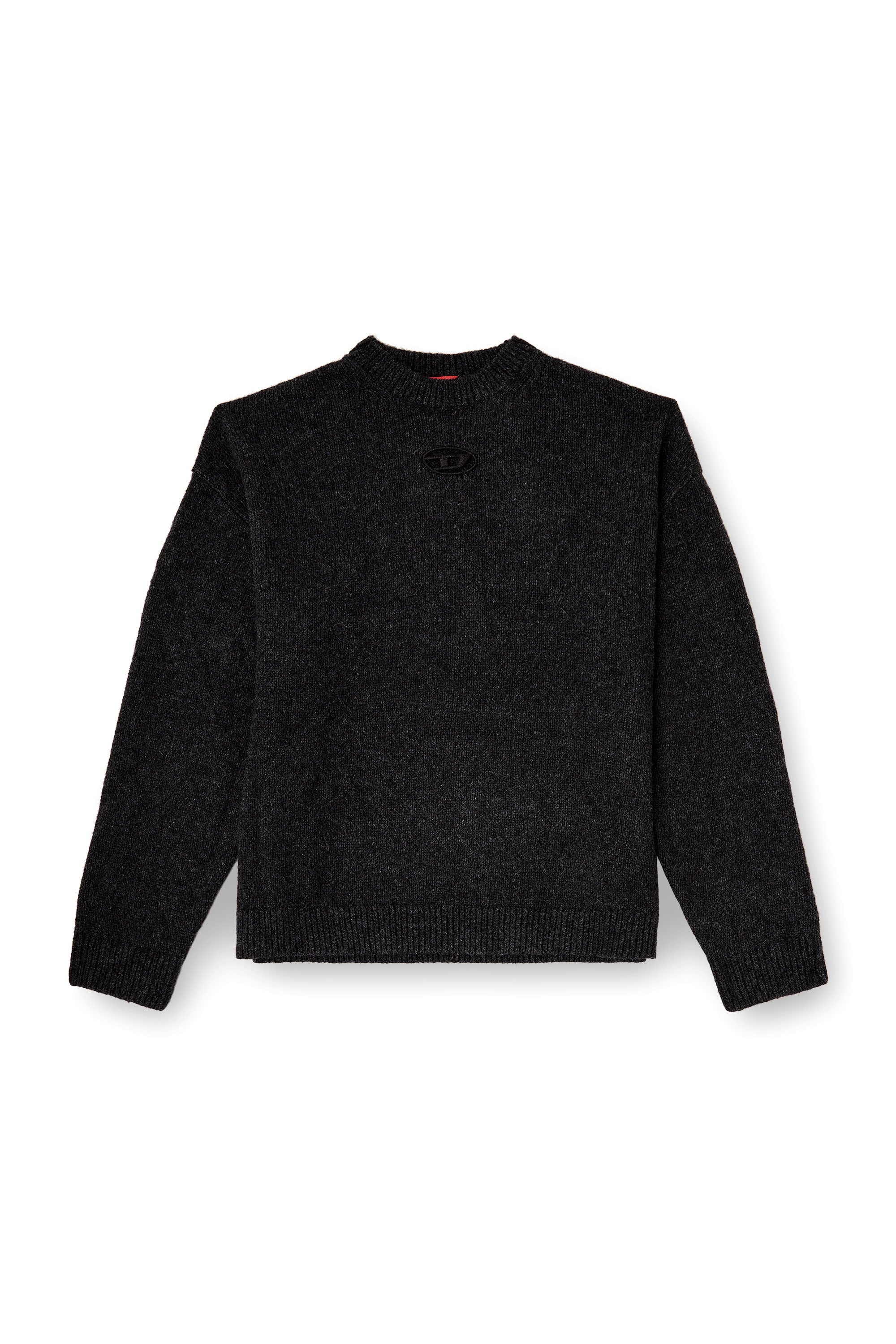 Diesel - K-AREESO, Pull en m&eacute;lange de laine et alpaga Homme in Noir - 3